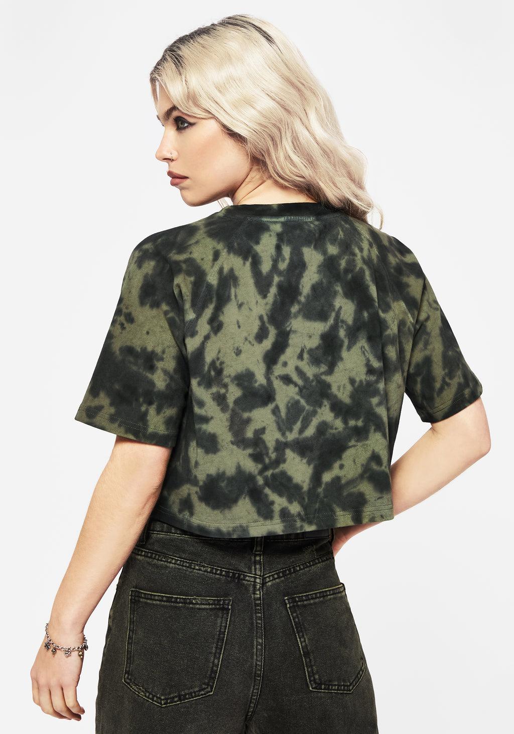 Sorrel Tie Dye Raglan Sleeve Crop Top Product Image