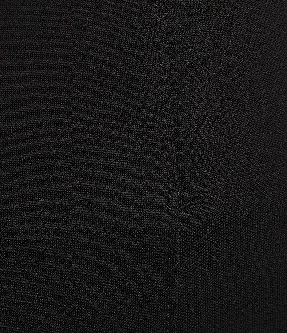 Slim Factor by Investments Stretch Ponte Knit No Waist Slim Straight Pants Product Image