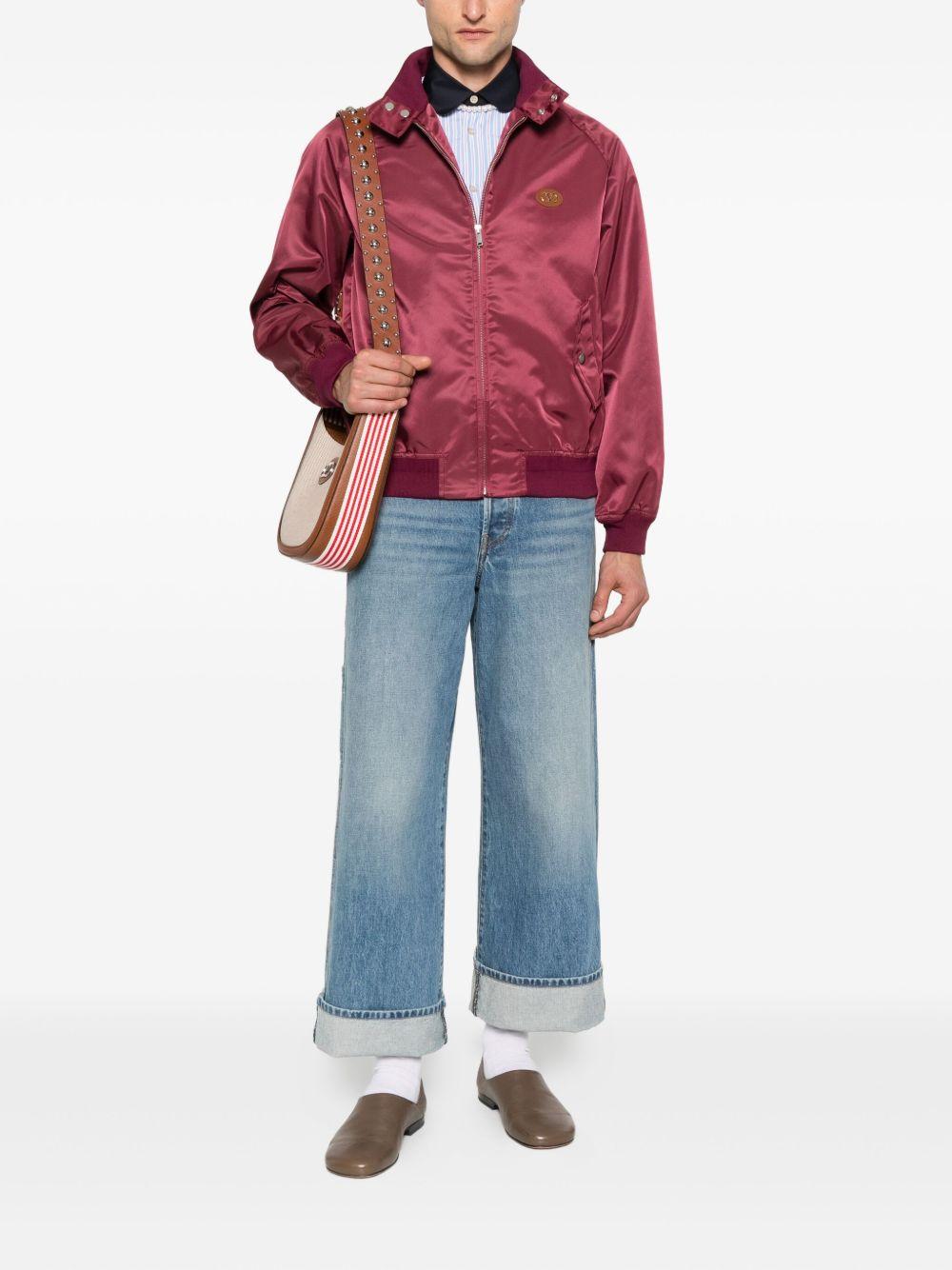 zip-up bomber jacket Product Image