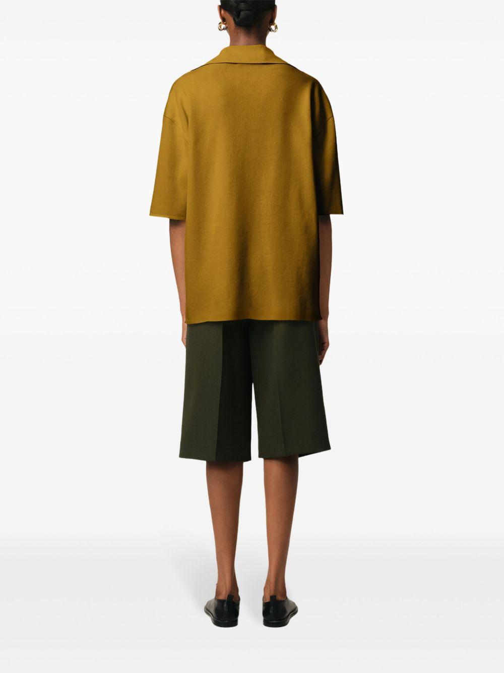 fine-knit polo shirt Product Image