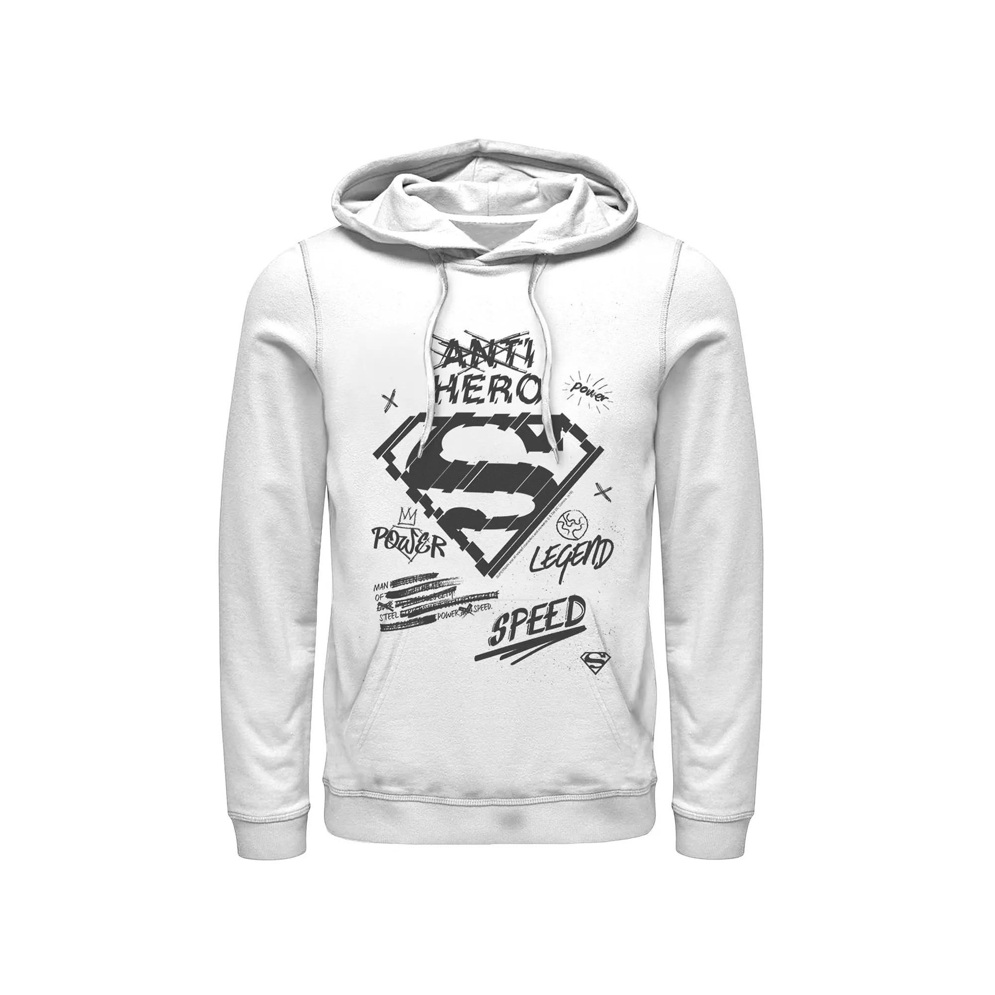 Men's DC Comics Superman Sketched Chest Logo Hoodie,  Product Image