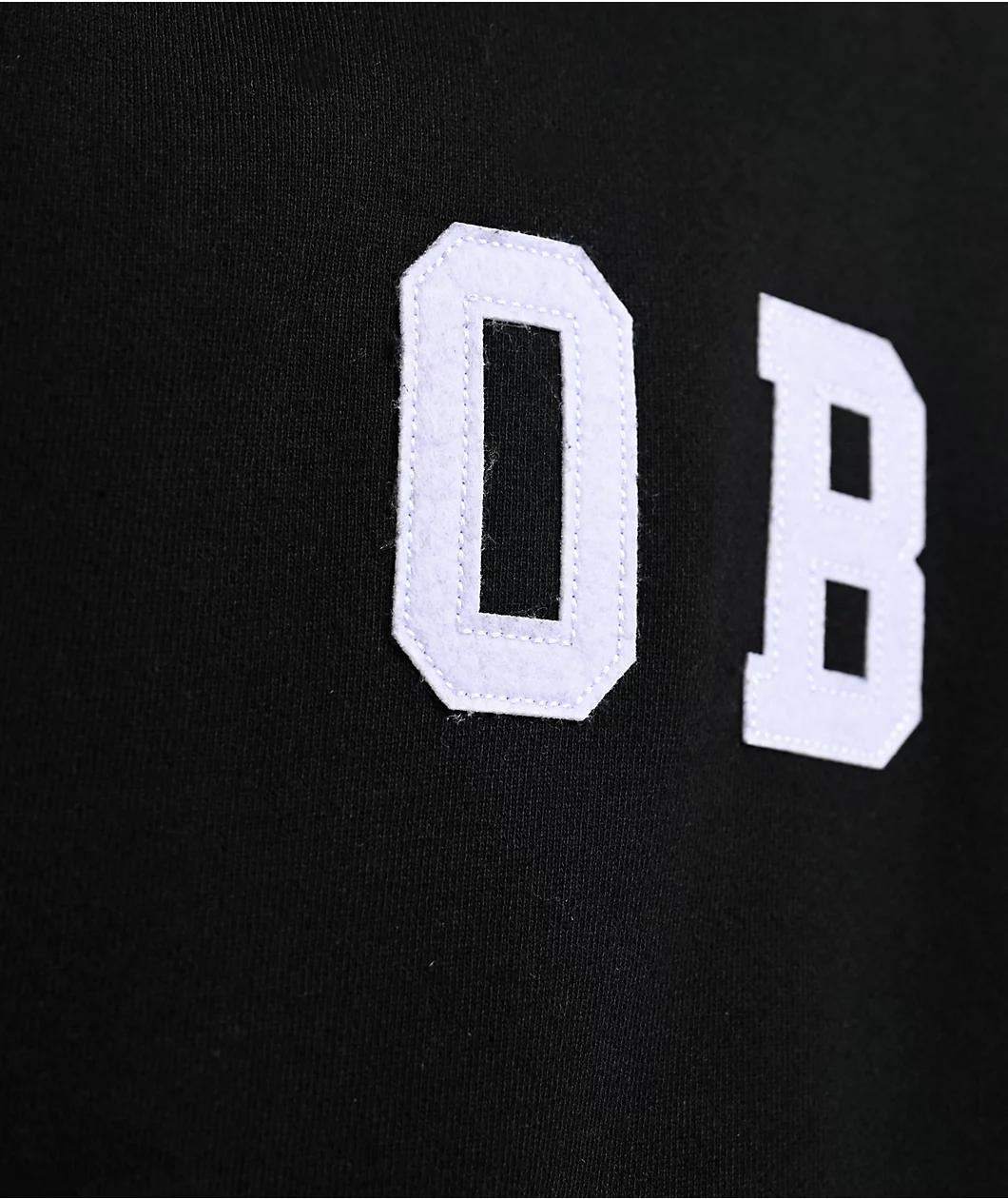 Obey Felt Extra Heavy Black Hoodie Product Image