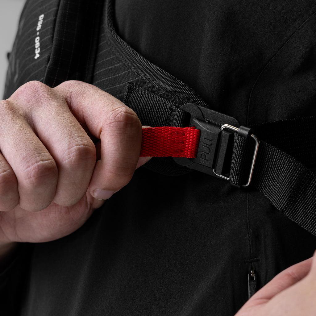 0634. Conditioning Chest Pack - Black "Grid" Product Image