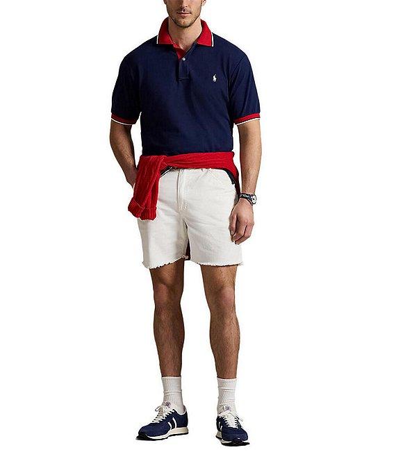 Polo Ralph Lauren Big & Tall Classic Fit Tipped Mesh Short Sleeve Polo Shirt Product Image