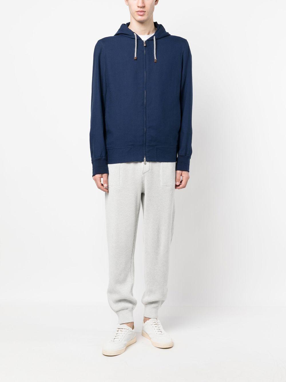 zip-up hooded jacket  Product Image