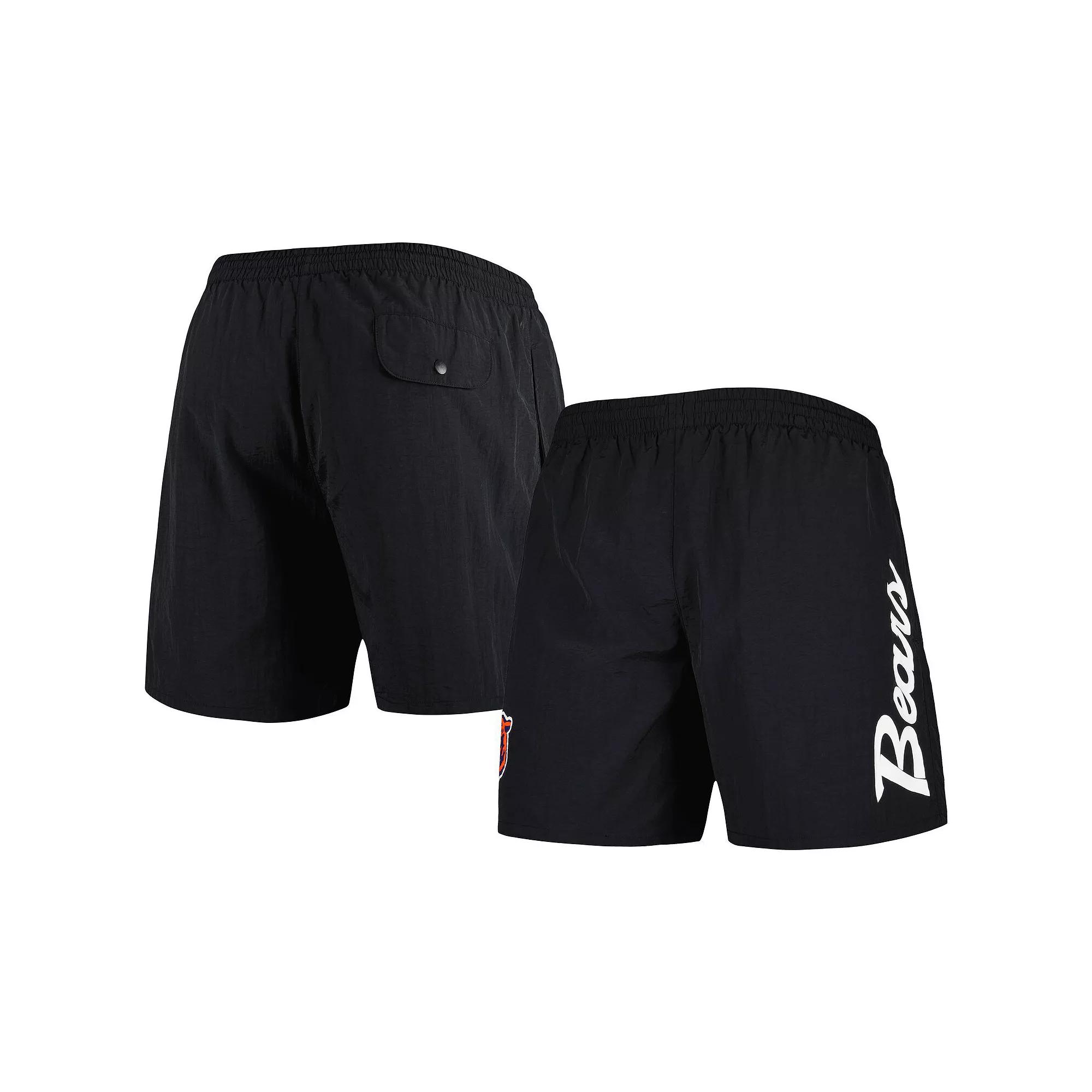 Men's Mitchell & Ness Black Chicago Bears Team Essentials Nylon Shorts,  Product Image