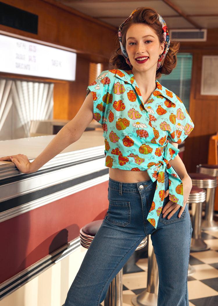 ModCloth x Marisol Muro Fabulous Fantasies Wrap Top Product Image