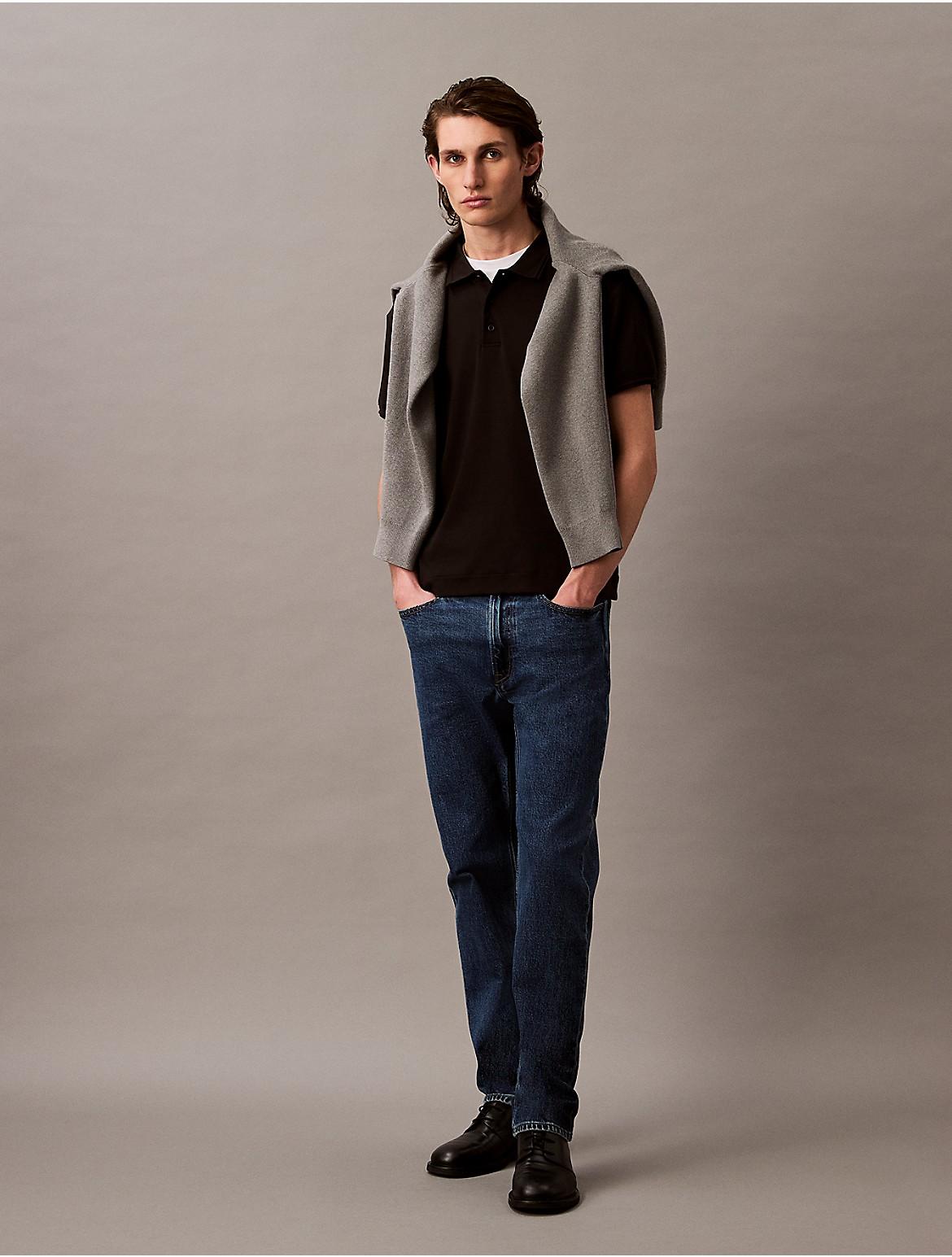 Calvin Klein Mens Embossed Tipped Polo Shirt Product Image