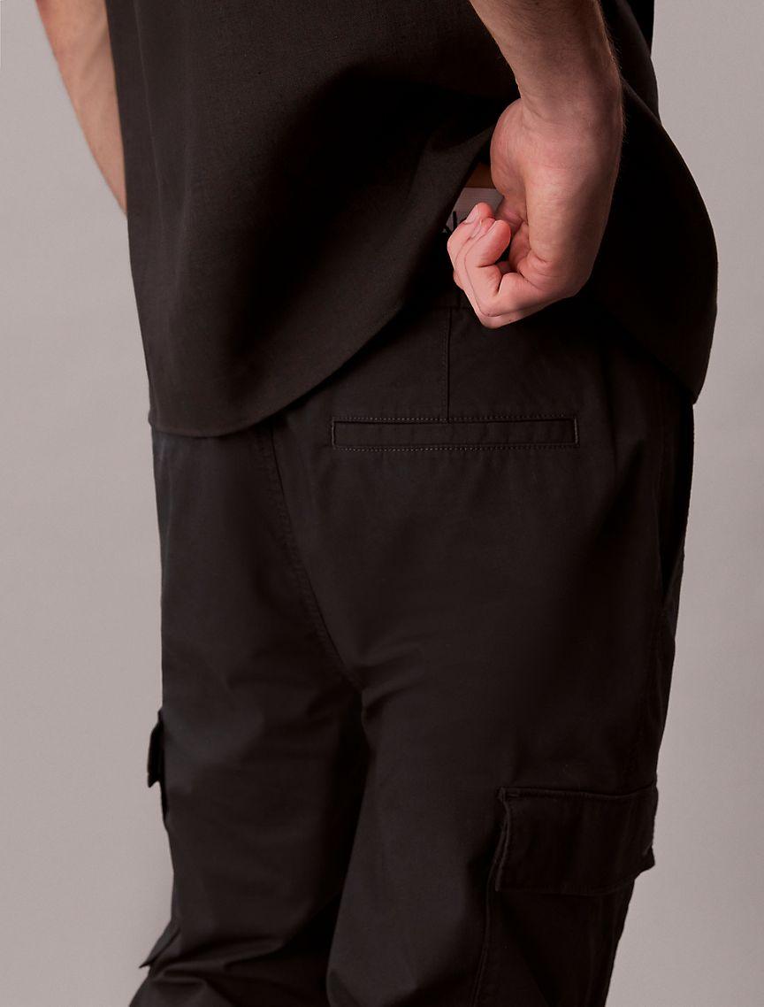 Cotton Blend Skinny Cargo Ripstop Pants Product Image