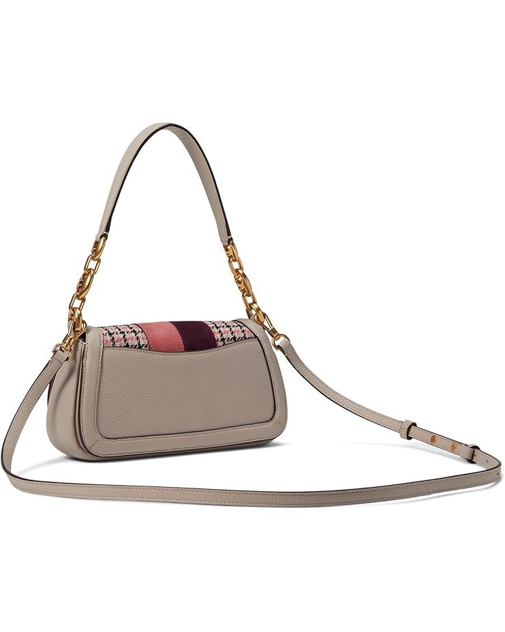 Gramercy Racing Stripe Plaid Twill Fabric Medium Bucket Bag Product Image