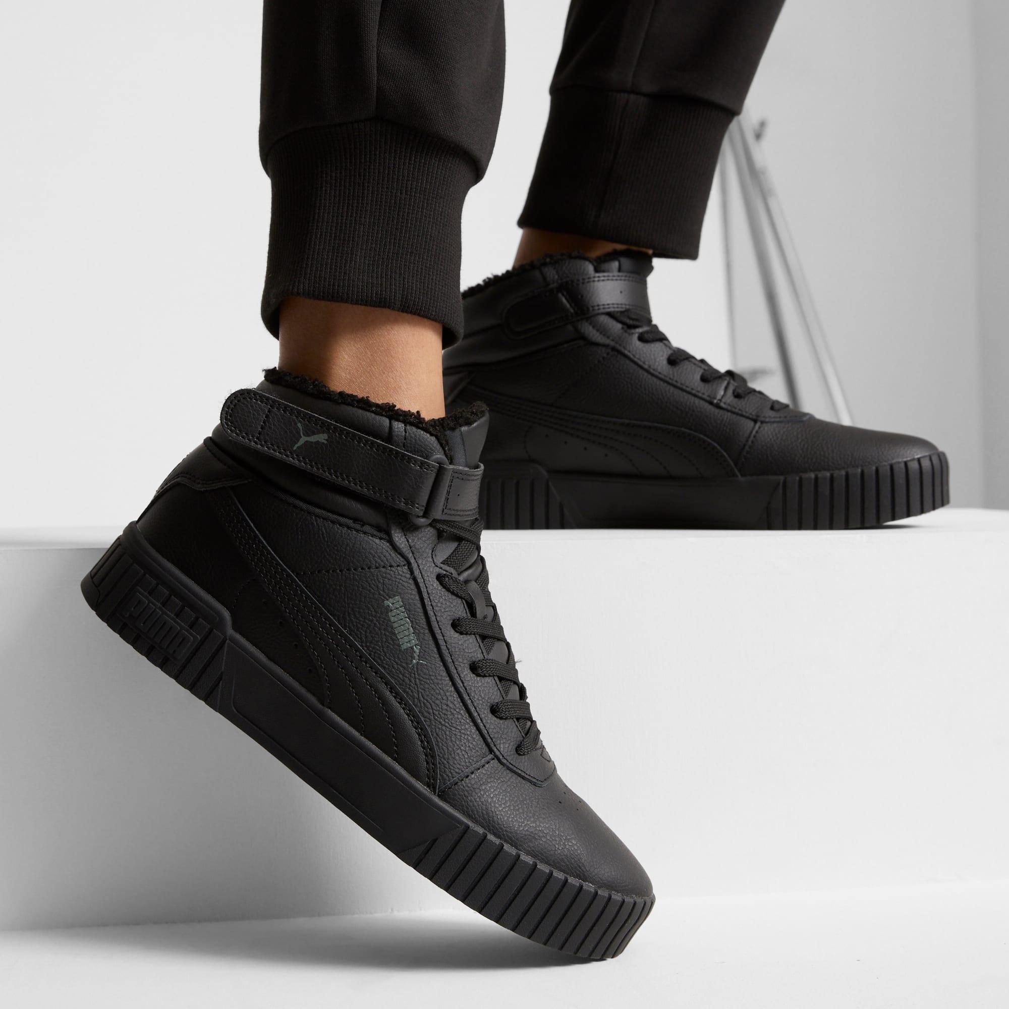 PUMA Carina 2.0 Mid Winter Women's Sneakers in Black/Dark Shadow Product Image