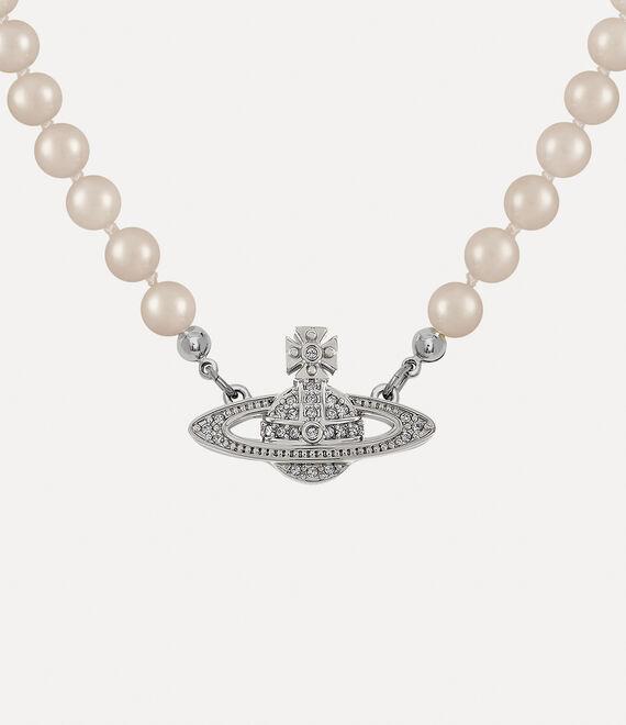 Man. Mini Bas Relief Pearl Necklace Product Image