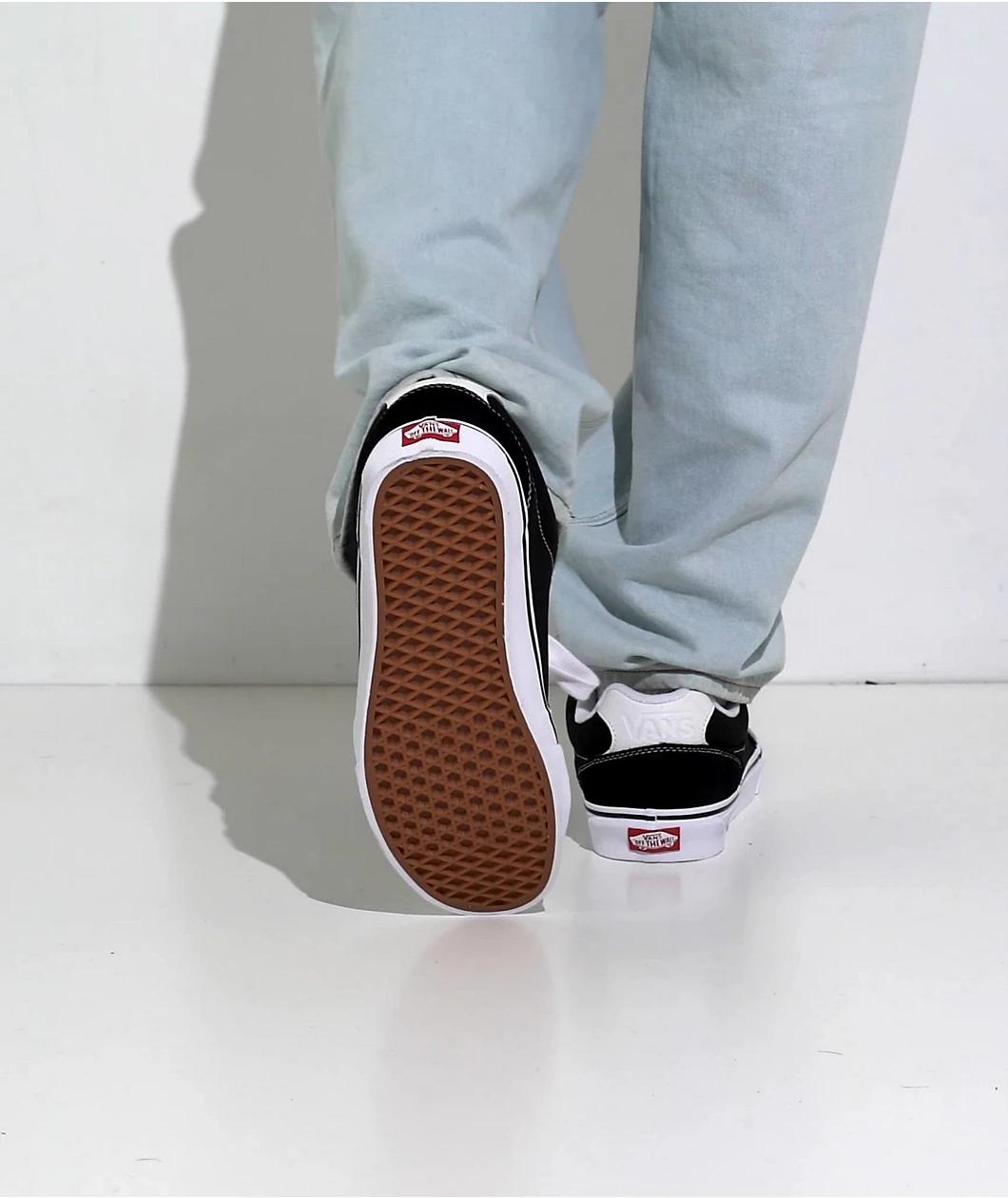 Vans Chukka Push Black & White Skate Shoes Product Image