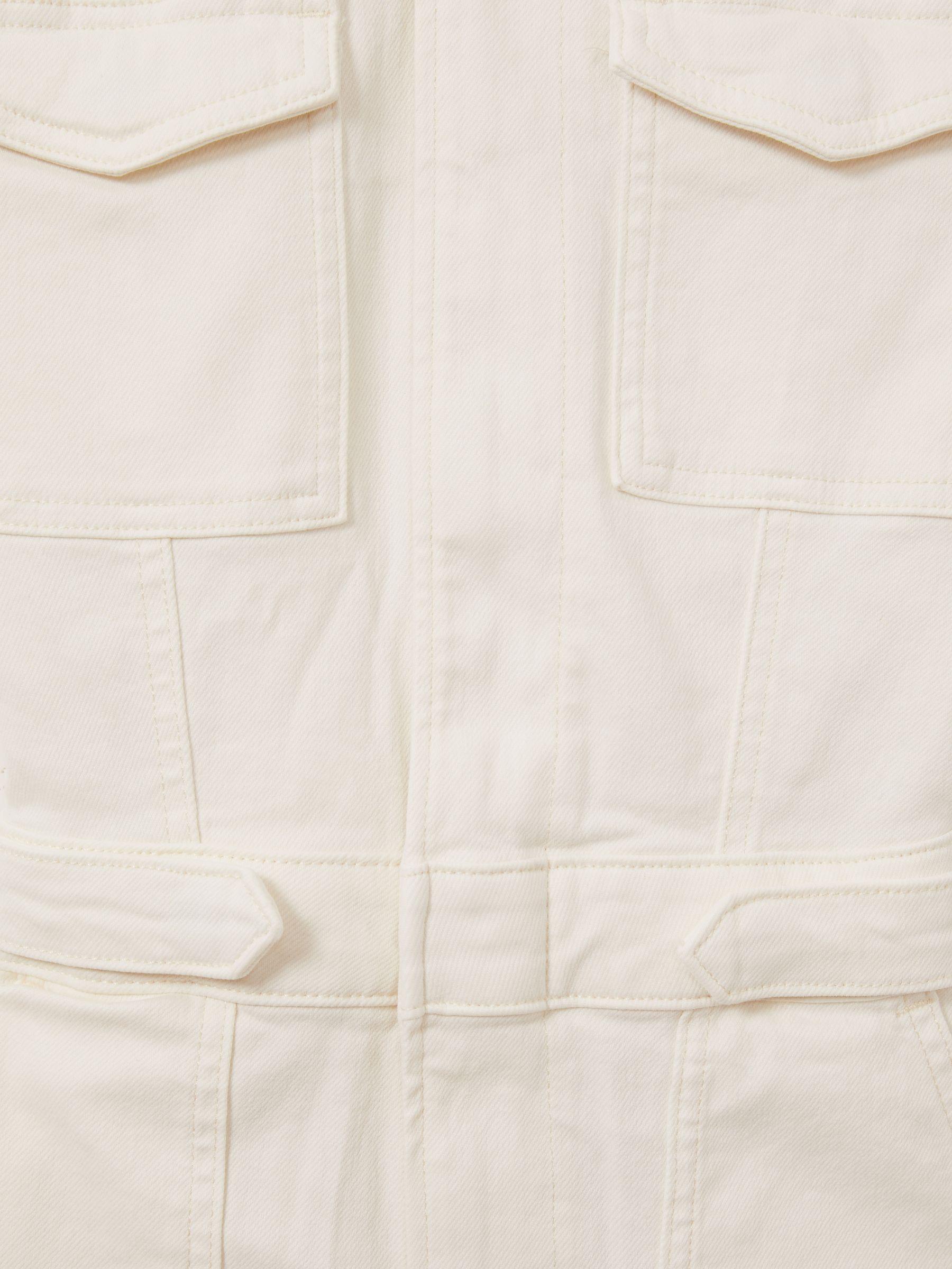 Good American Straight Leg Jumpsuit in White Product Image