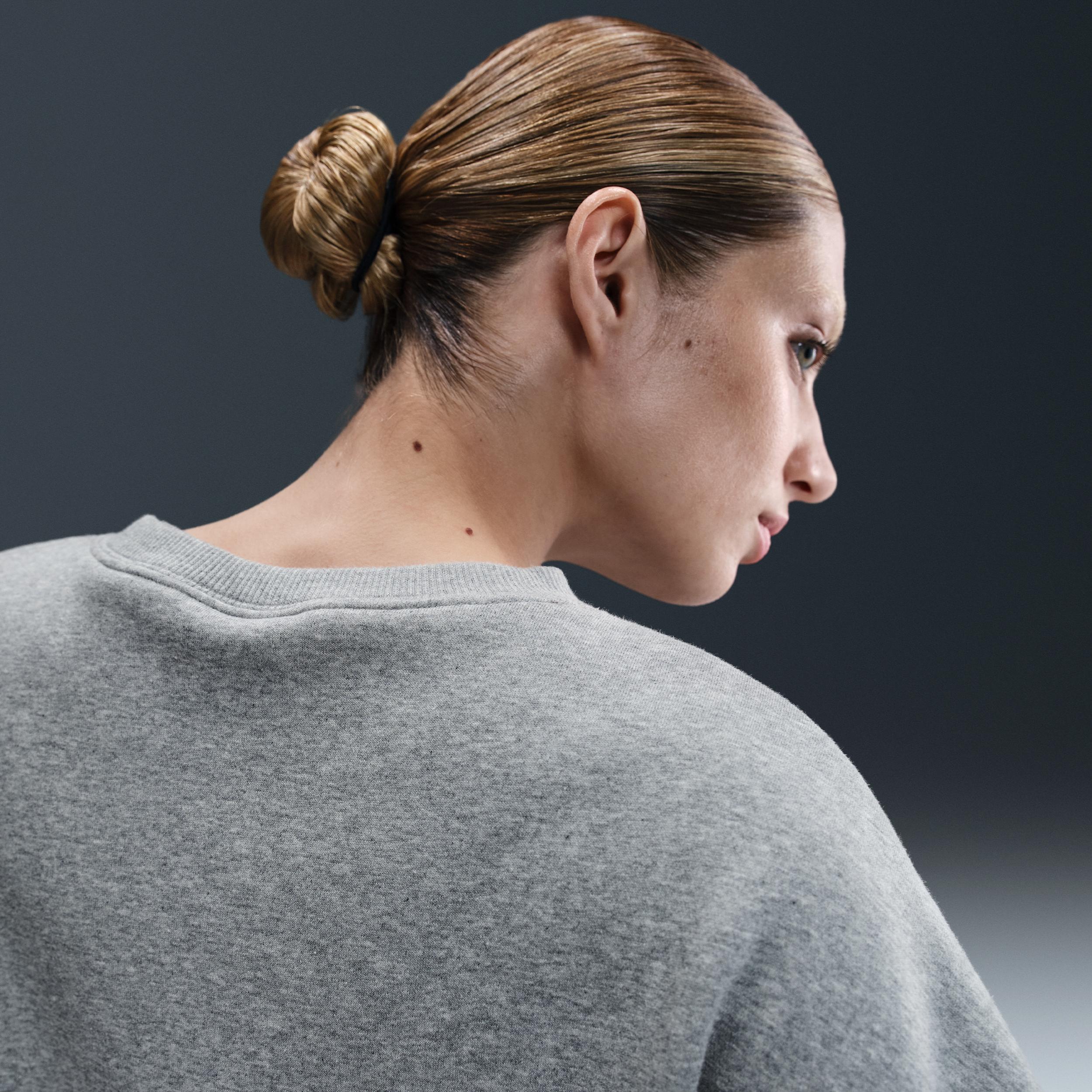 Nike Womens Nike NSW Style Fleece Crew OOS - Womens Sail/Celestine Blue Product Image