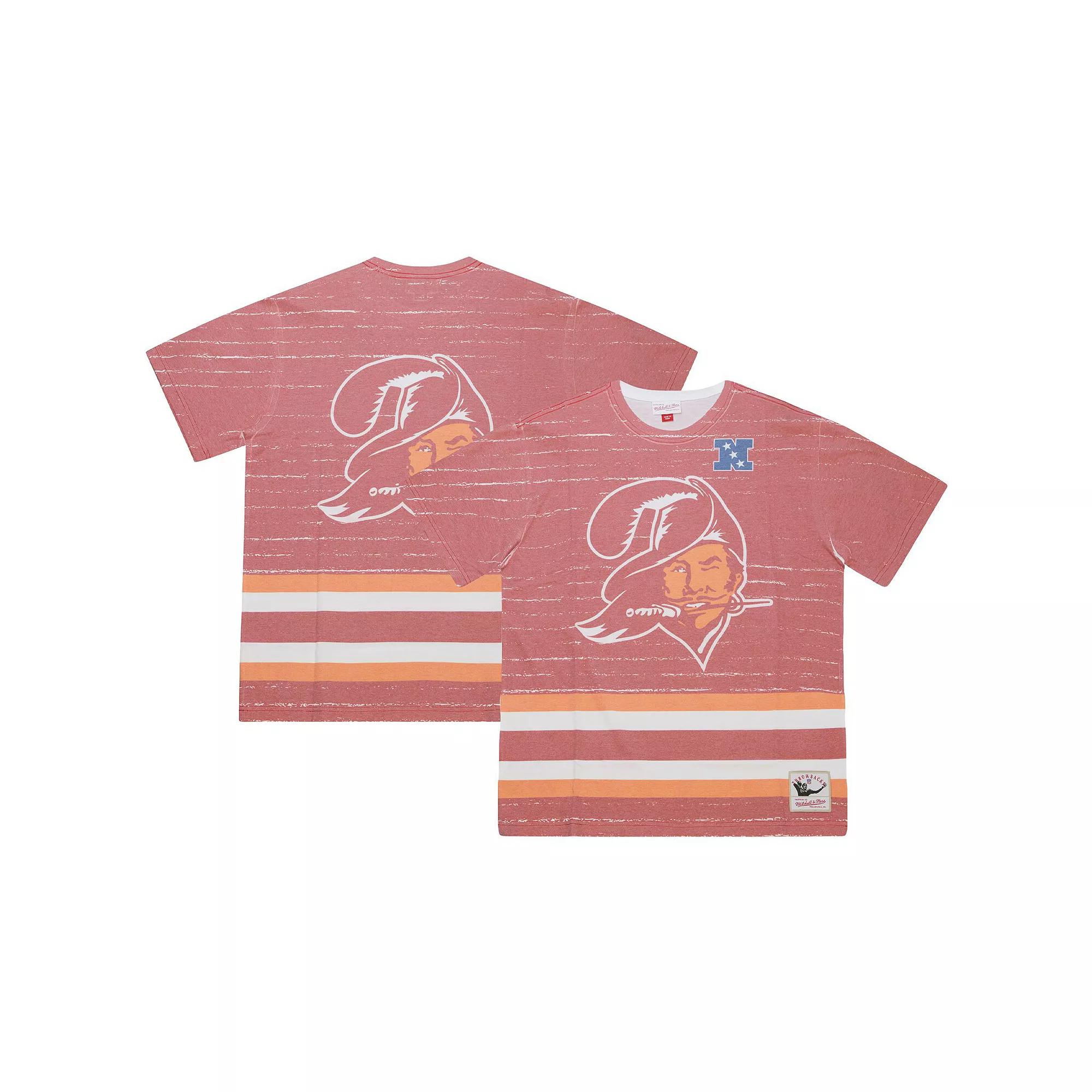 Men's Mitchell & Ness Red Tampa Bay Buccaneers Jumbotron 3.0 T-Shirt, Size: 2XL Product Image