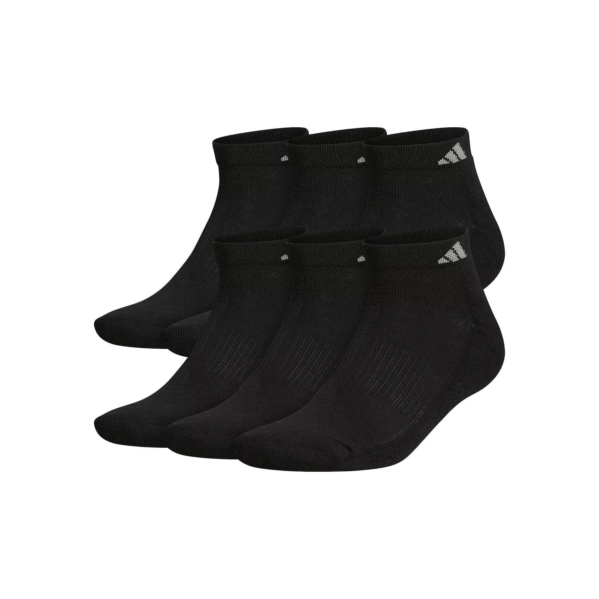 Men's adidas 6-pack Athletic Cushioned Low-Cut Socks, Adult Unisex,  Product Image