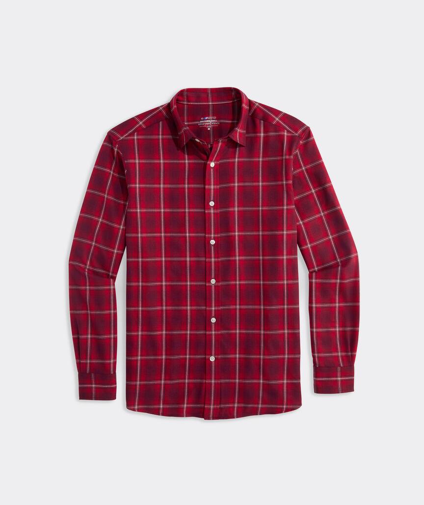 On-The-Go Brushed Twill Plaid Shirt Product Image