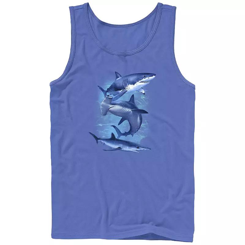 Men's Shark Galaxy Graphic Tank,  Product Image