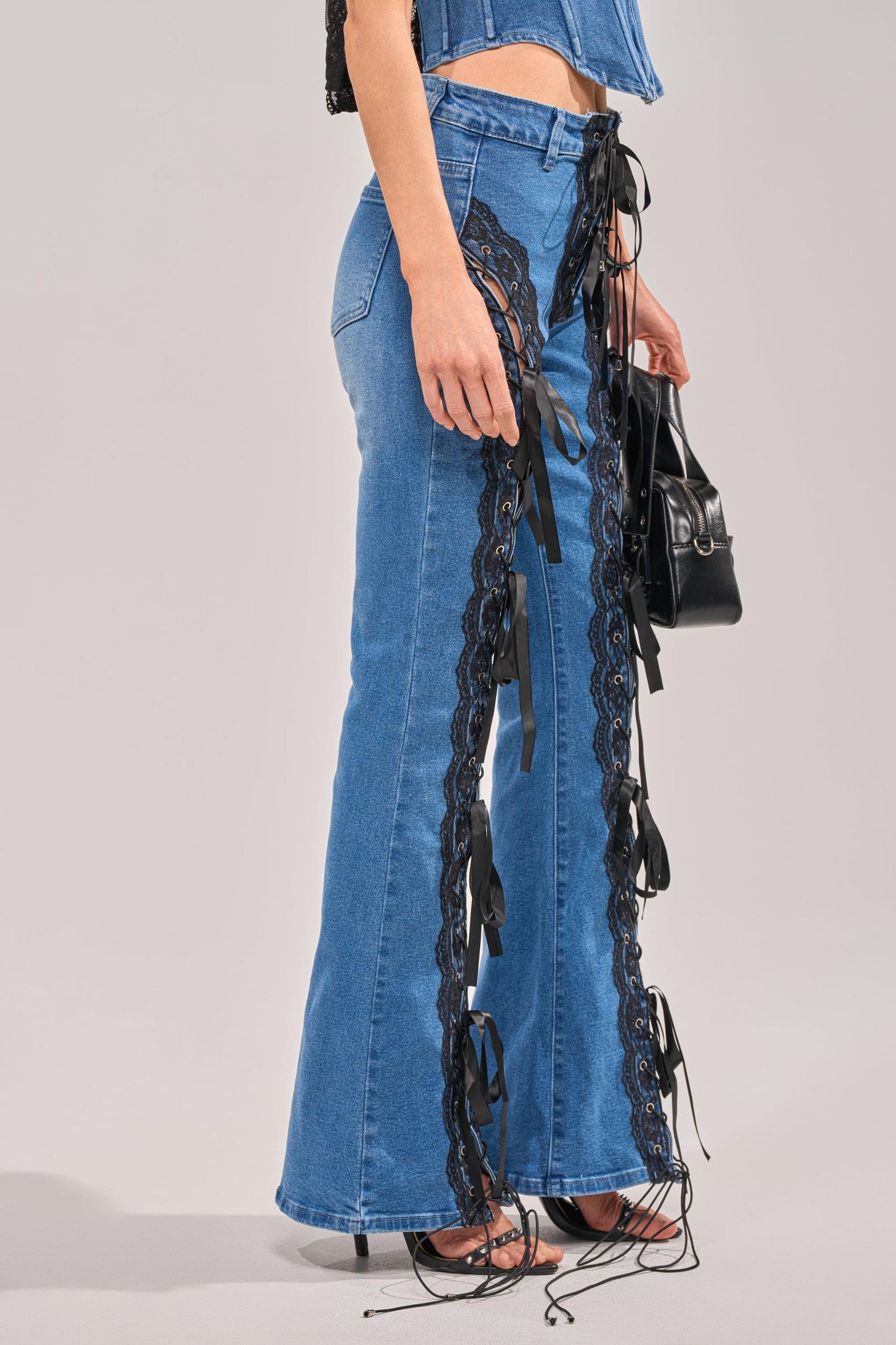 LACED UP DENIM Product Image