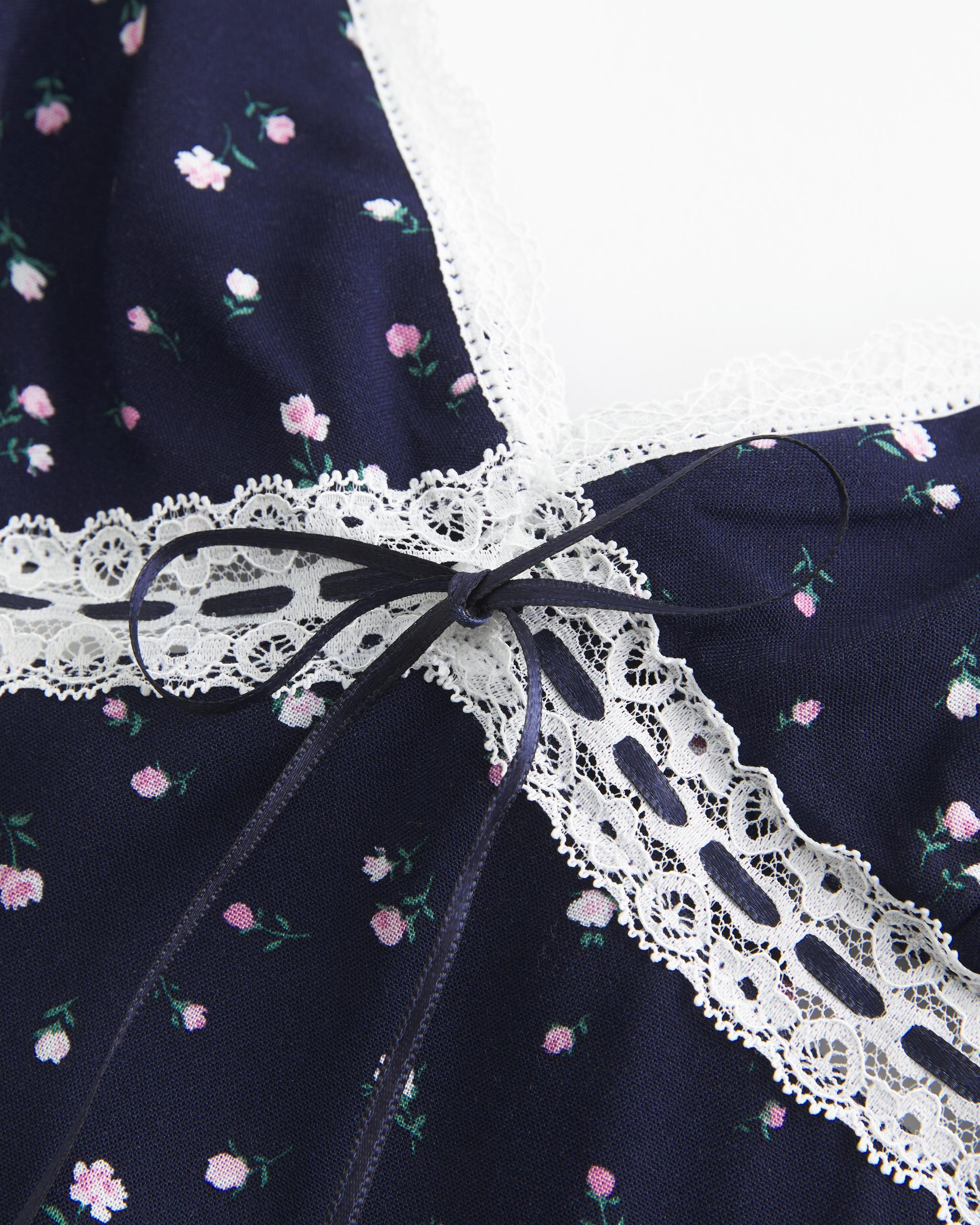 Lace Detail Slip Mini Dress Product Image