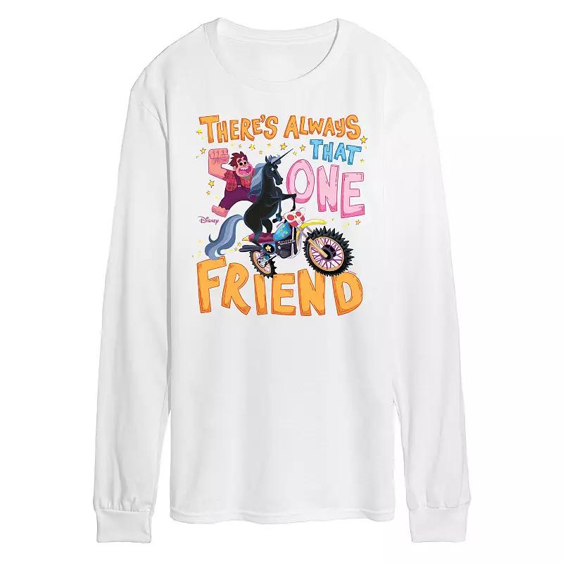 Disney's Wreck It Ralph Men's That One Friend Long Sleeve Graphic Tee,  Product Image