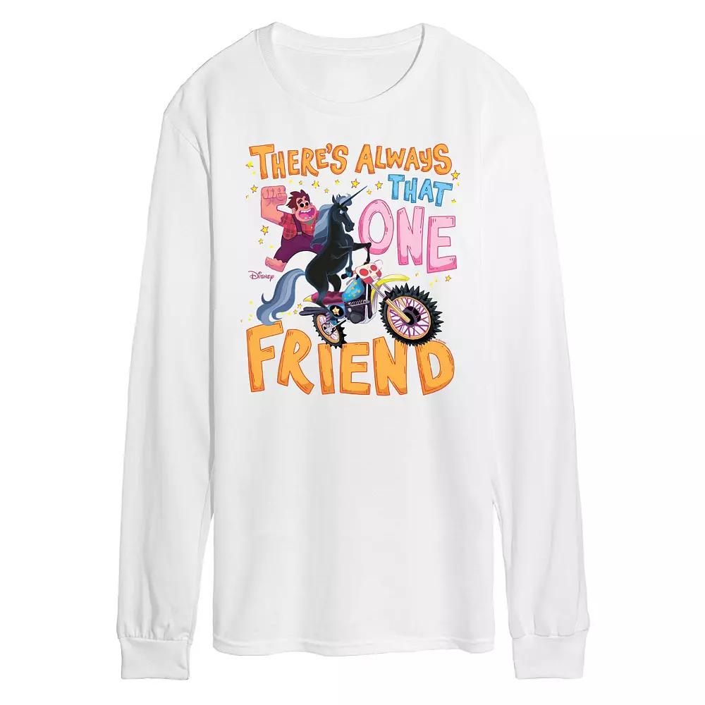 Disney's Wreck It Ralph Men's That One Friend Long Sleeve Graphic Tee,  Product Image