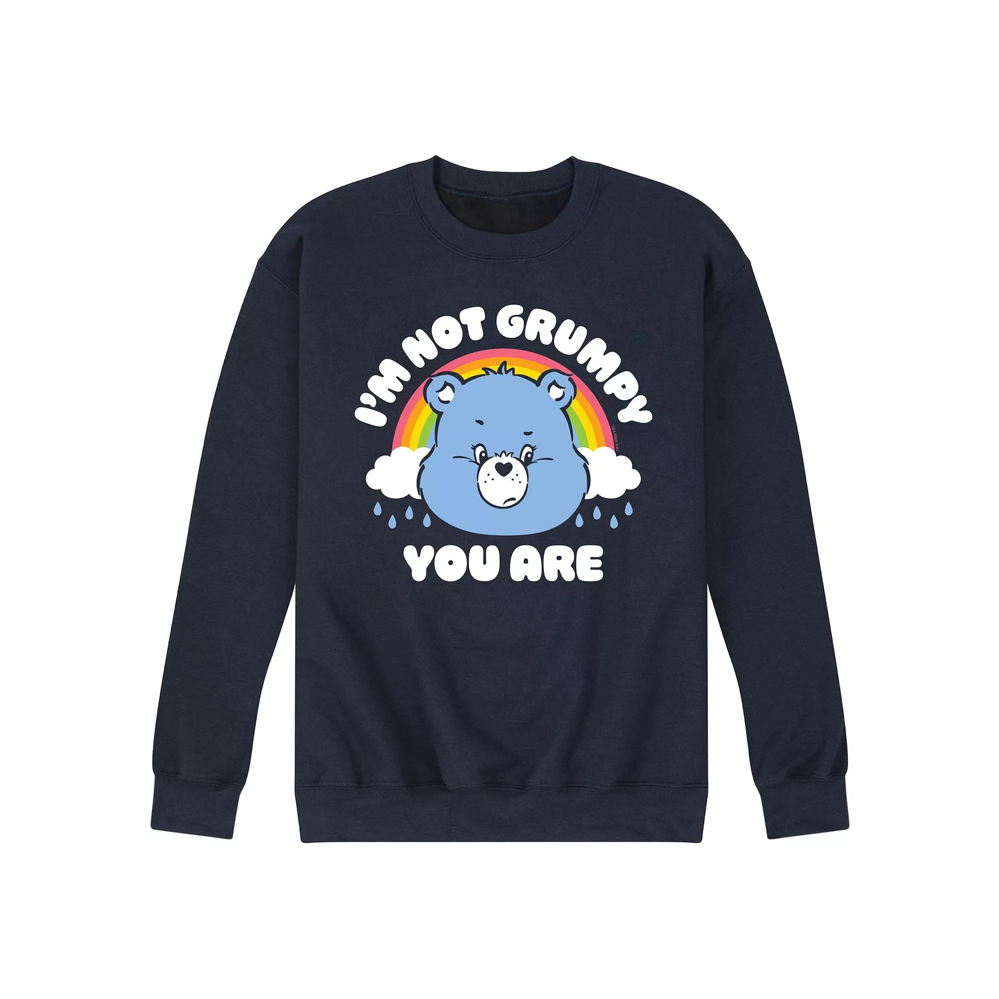 Men's Care Bears I'm Not Grumpy Fleece Sweatshirt,  Product Image