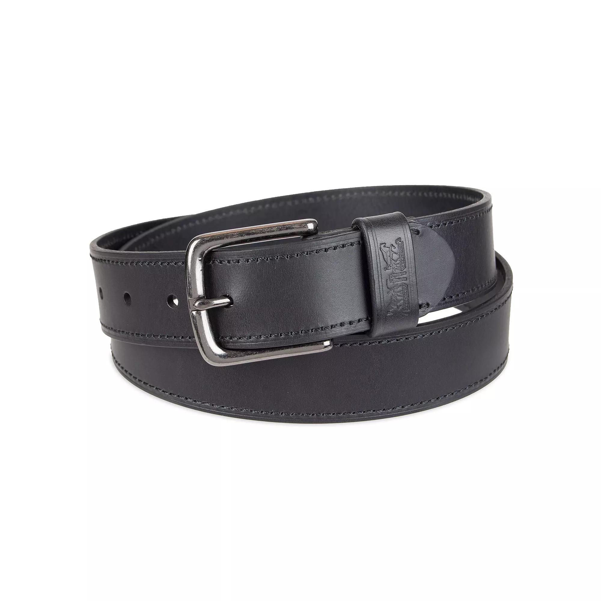 Men's Levi's® Embossed Logo Loop Casual Leather Belt, Size: XL, Black Product Image