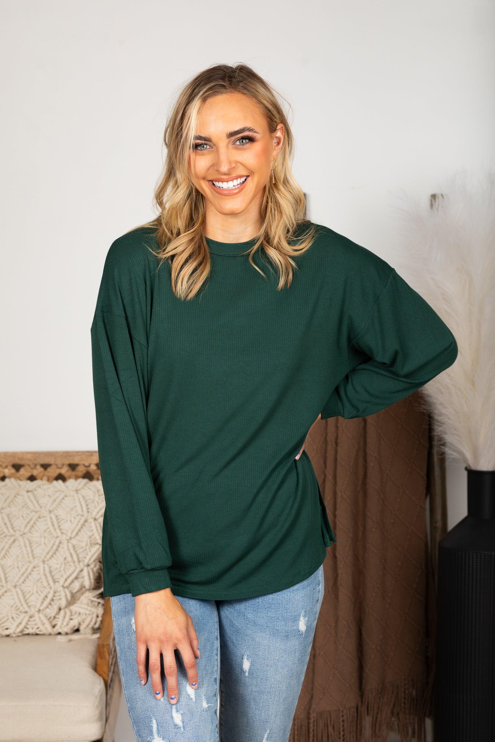 Essential Relaxed Long Sleeve With Side Slits Product Image