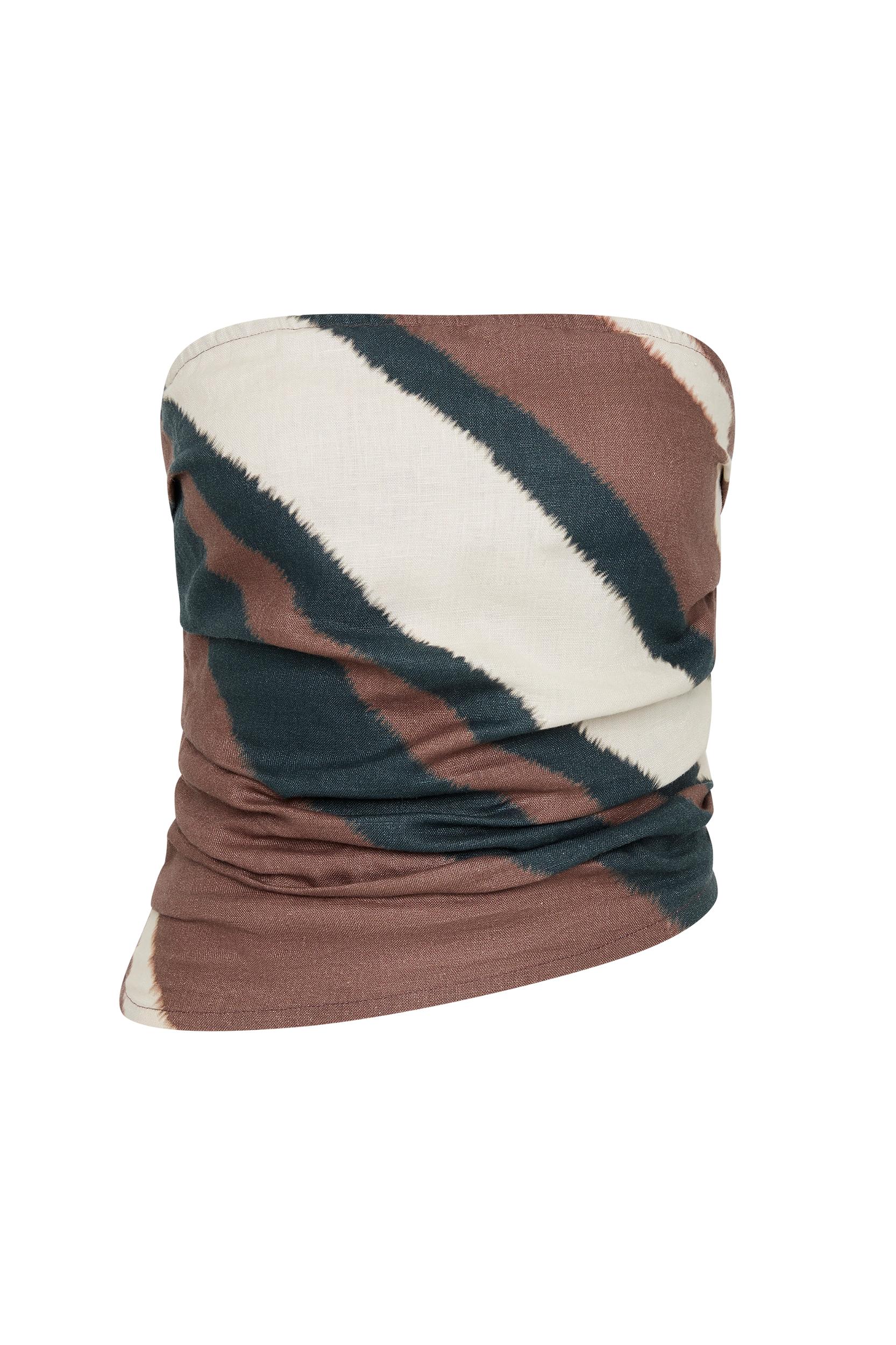 Setubal Top Futura Stripe Chocolate - Final Sale Product Image