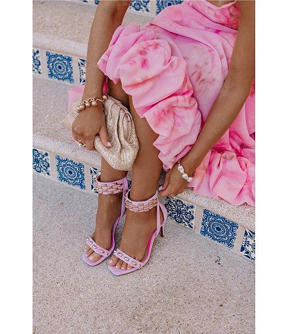 Gianni Bini x Shea Leigh Mills Shea Leigh Sway Blur Print Scoop Neck Crepe A-Line Maxi Dress Product Image