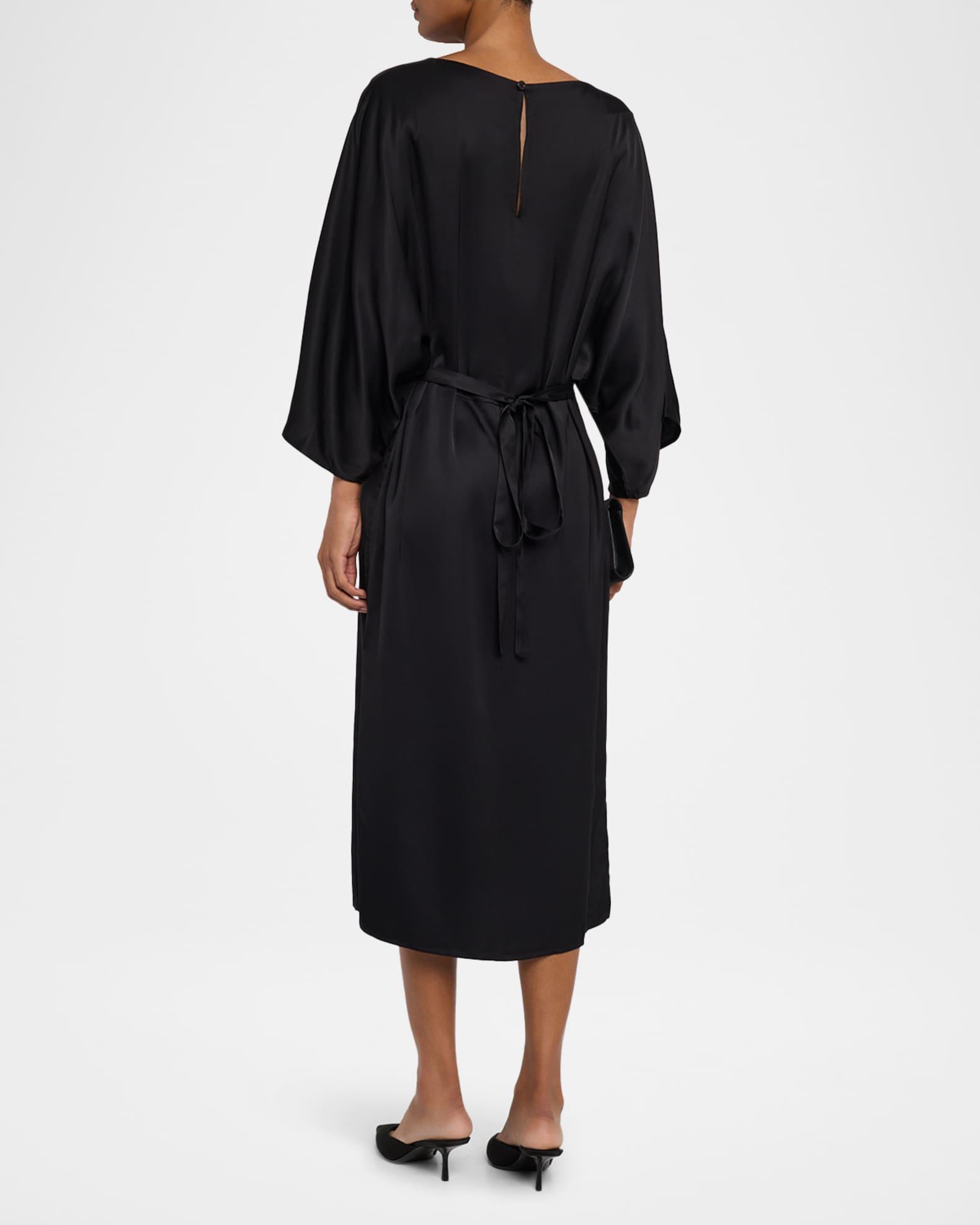 Dolman-Sleeve Viscose Midi Dress Product Image