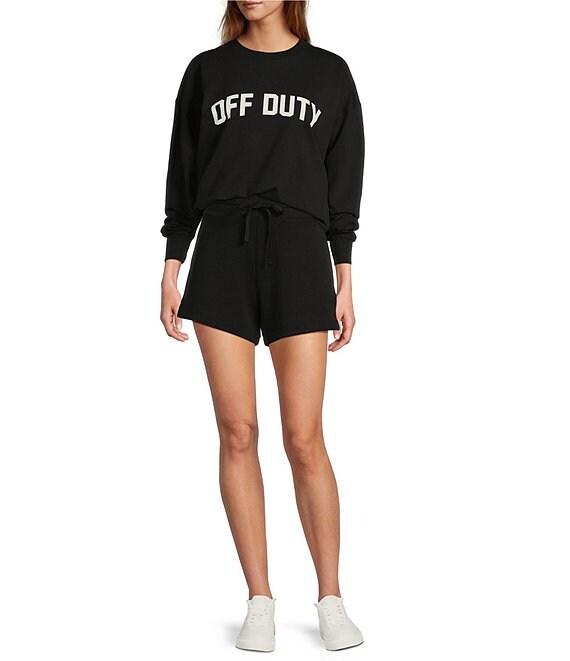 Antonio Melani Active Off Duty Crew Neck Long Sleeve Sweatshirt Product Image