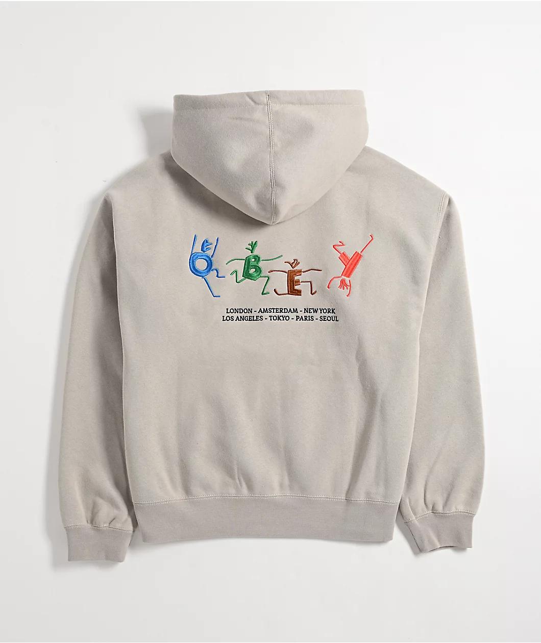 Obey Play Silver Grey Hoodie Product Image