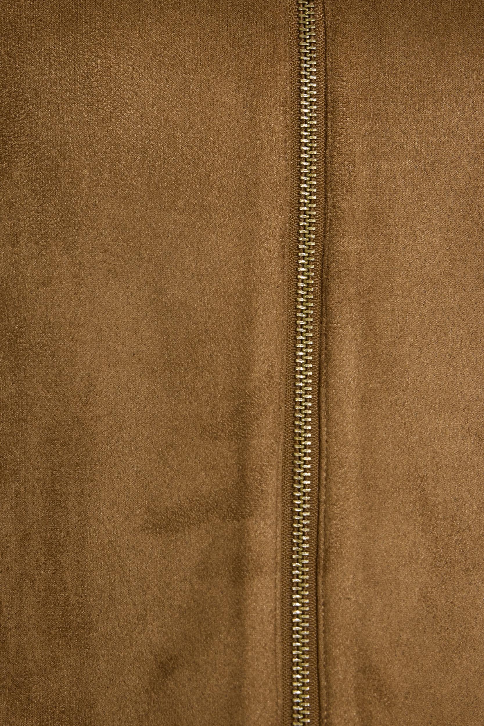 Oversized Suede Worker Jacket Product Image