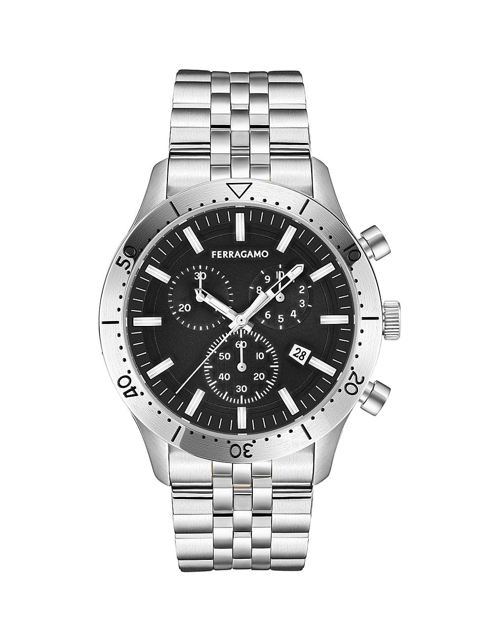 Mens Ferragamo Classic Stainless Steel Watch/43MM Product Image