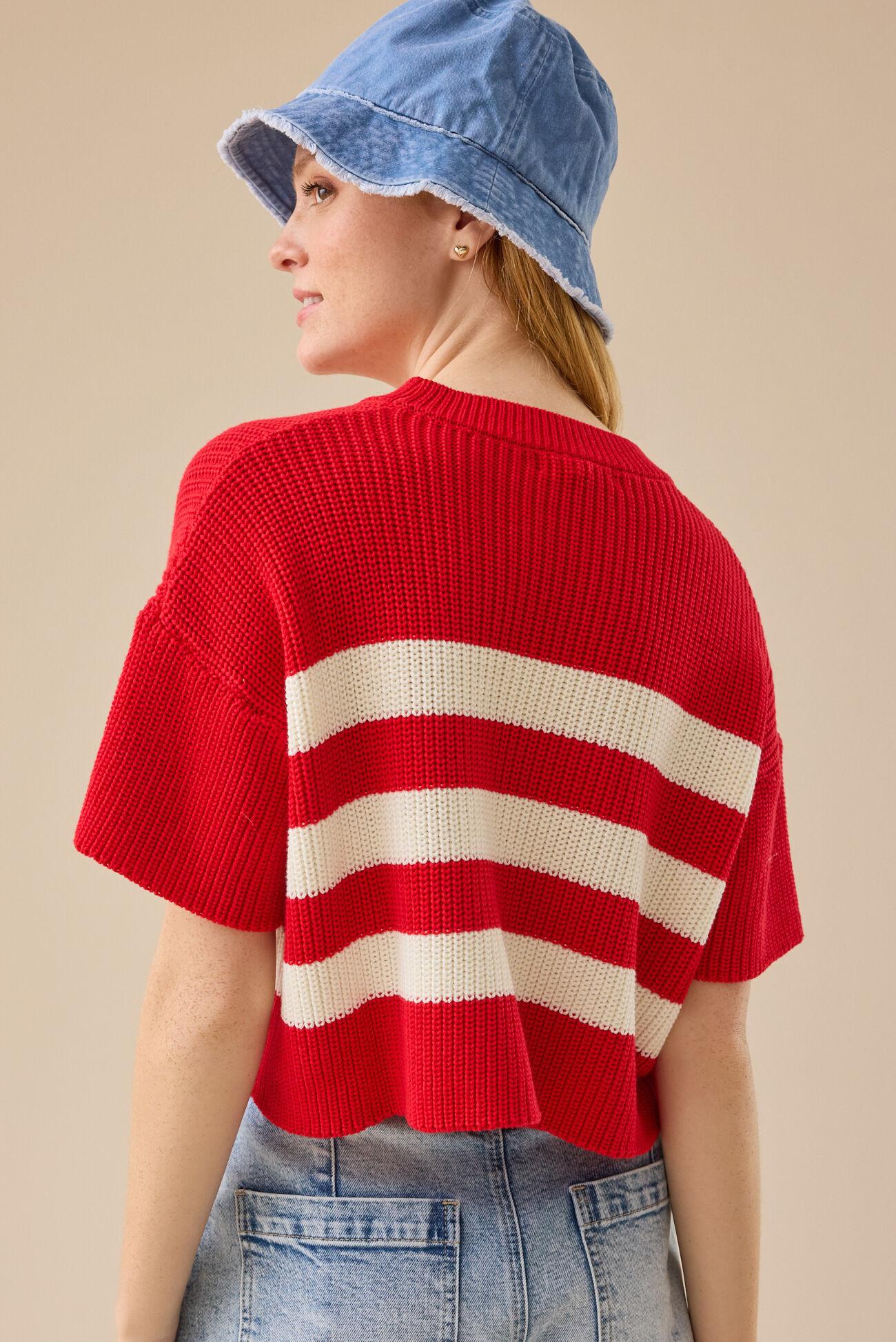 Ricki Striped Boxy Sweater Product Image