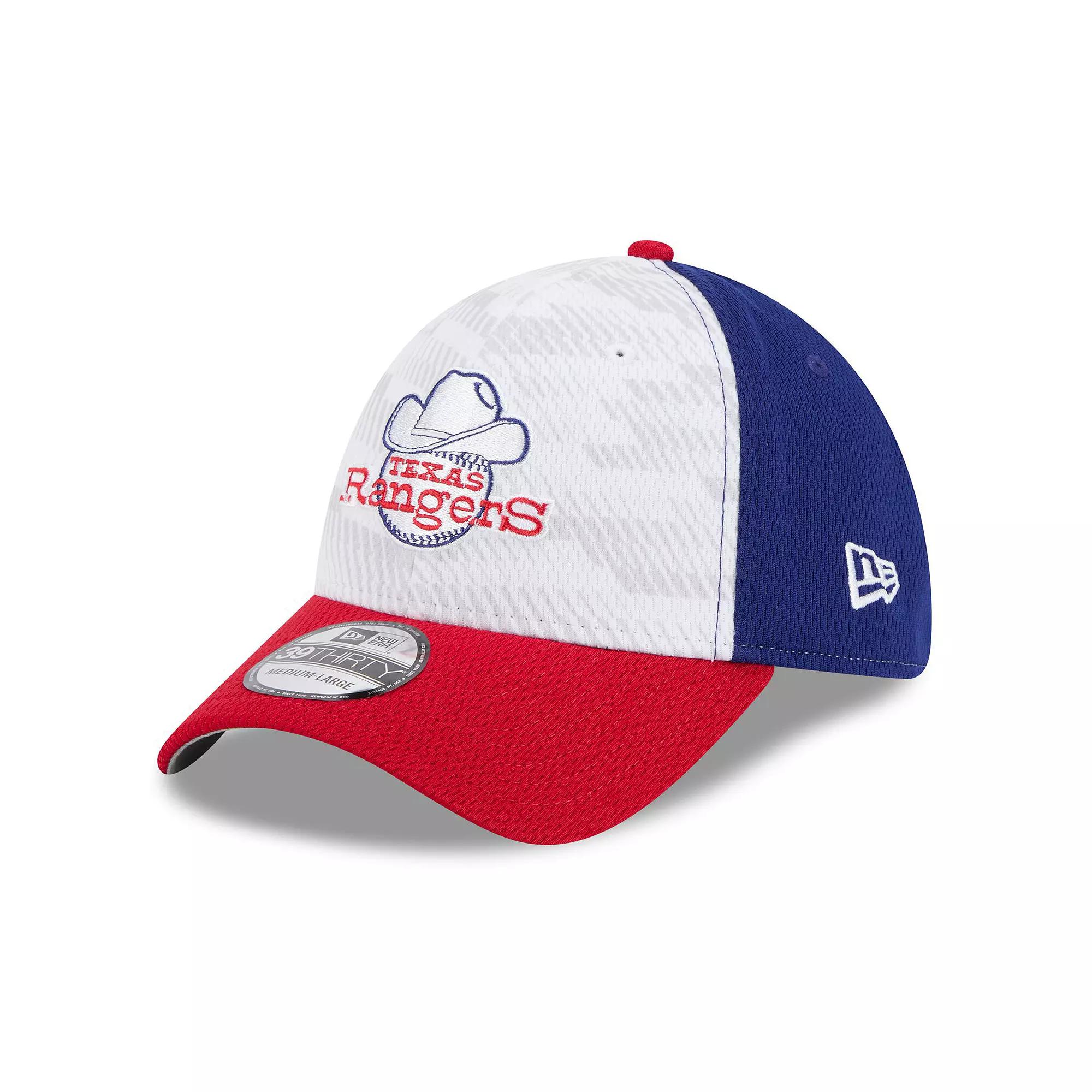 Men's New Era Royal/Red Texas Rangers 2025 MLB Clubhouse 39THIRTY Flex Hat,  Product Image