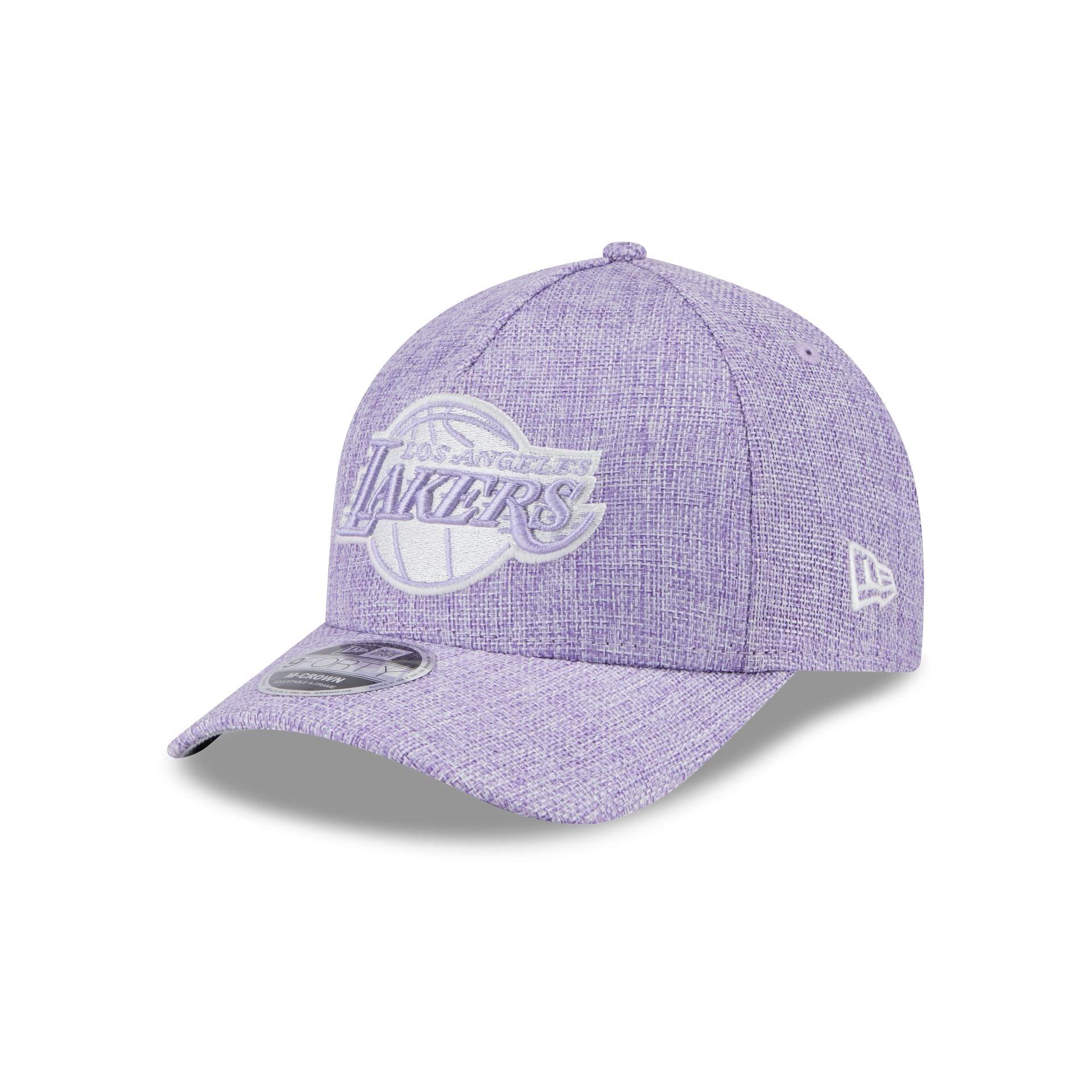Los Angeles Lakers Cotton Weave Purple 9FORTY M-Crown A-Frame Snapback Hat Male Product Image