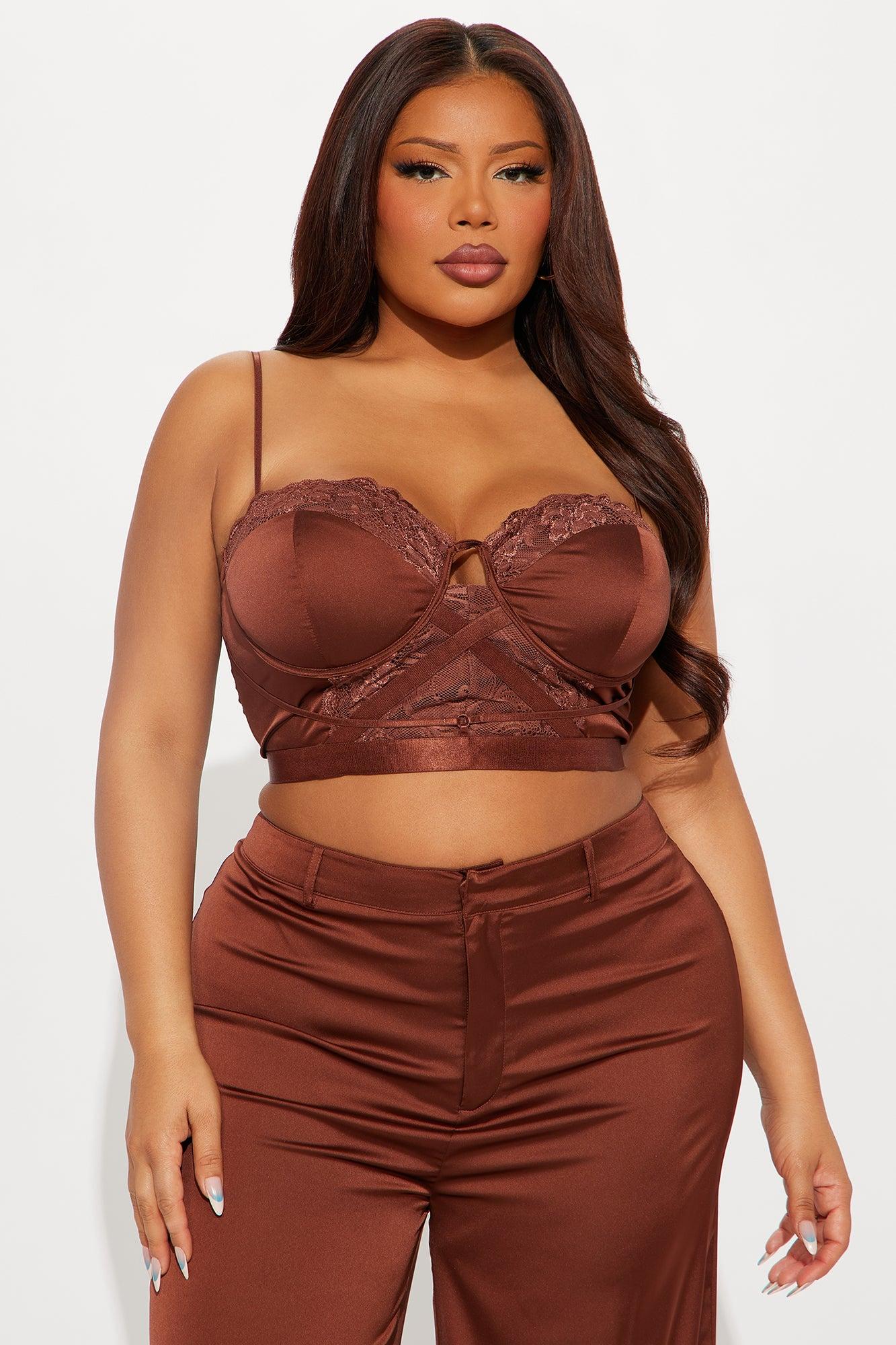 In Your Dreams Pant Set - Chocolate Female Product Image