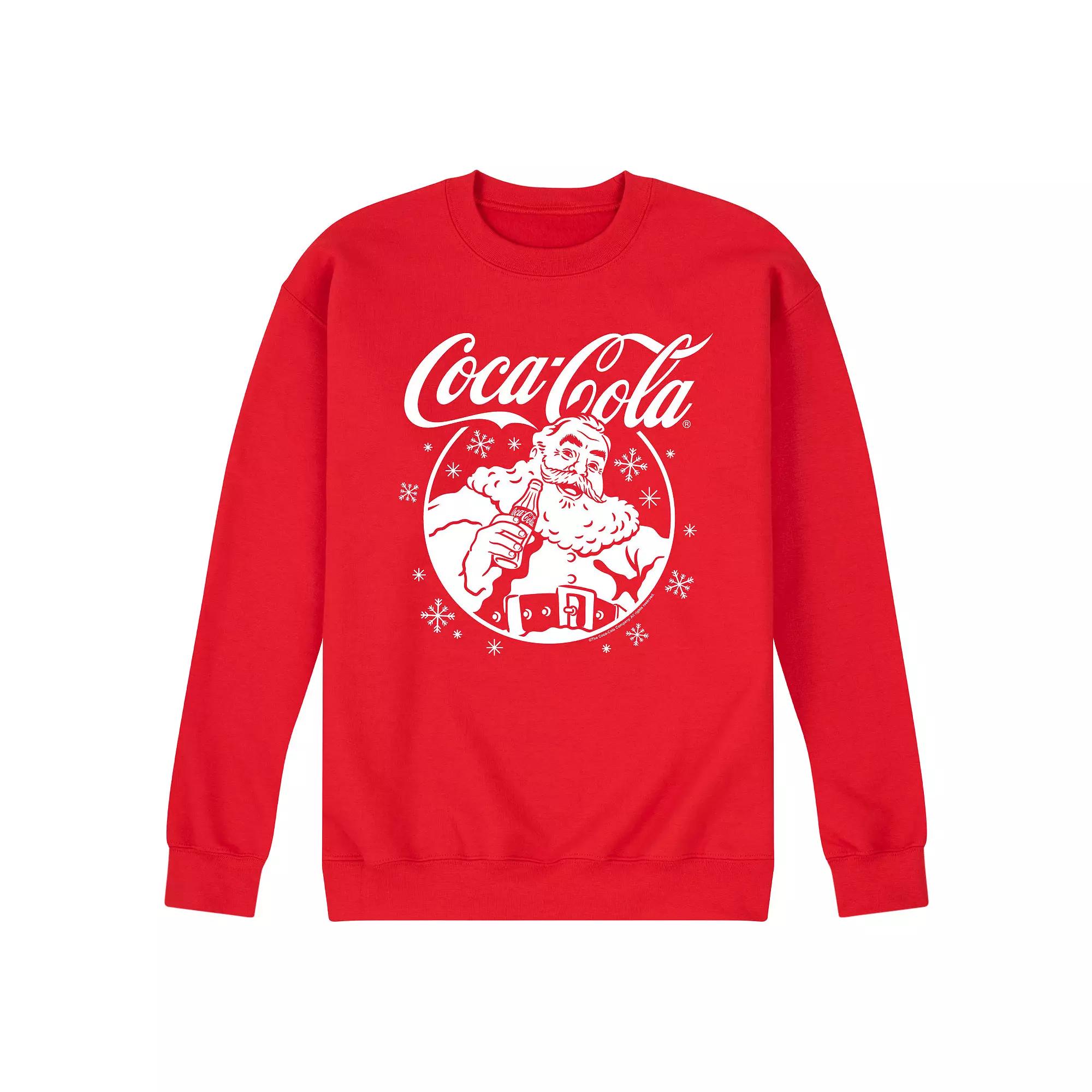 Men's Coca-Cola Santa Claus Fleece Sweatshirt,  Product Image