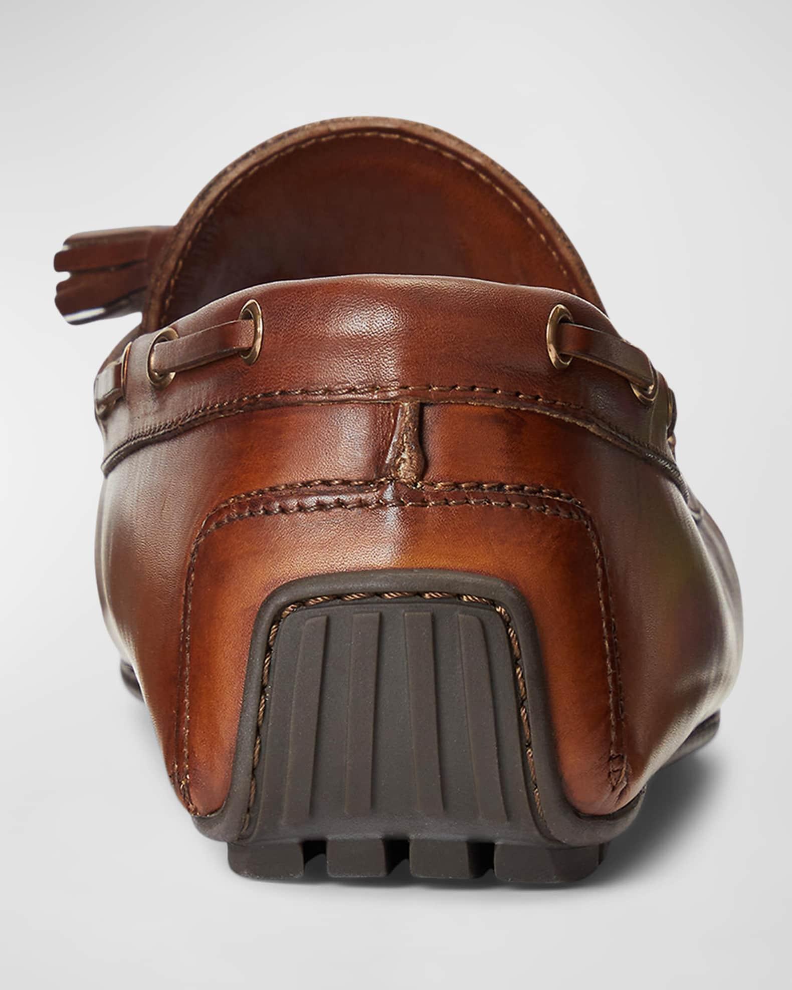 Men's Harold Hand-Burnished Leather Drivers Product Image