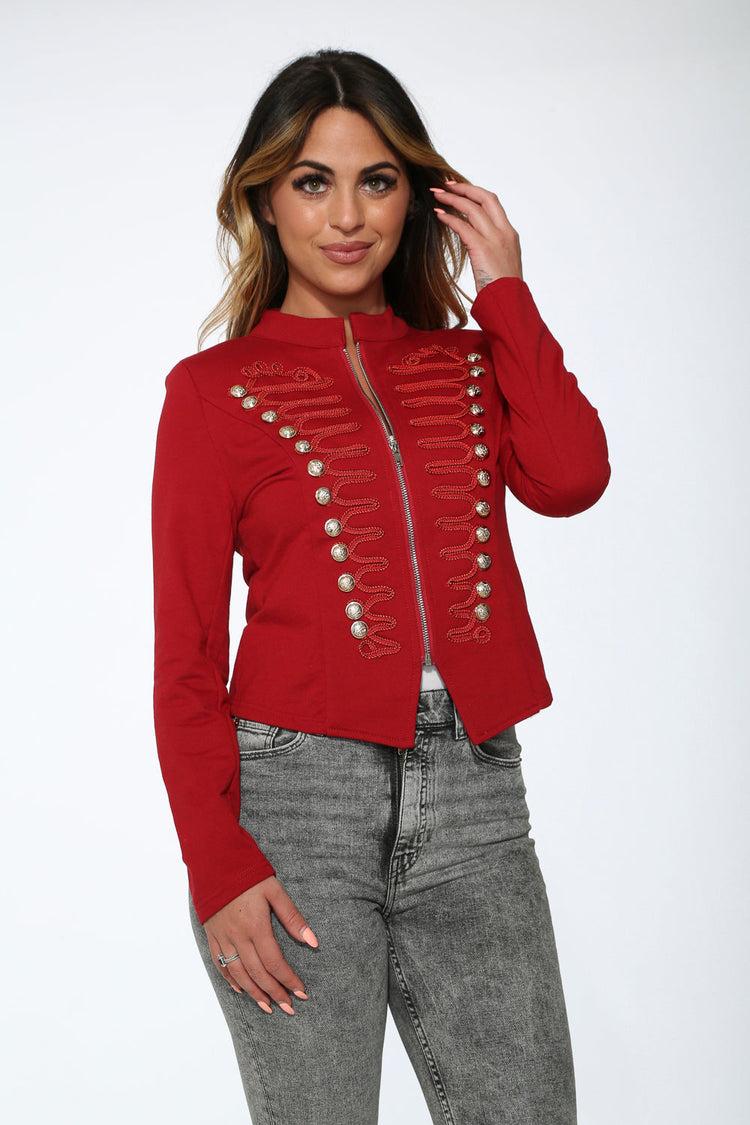 Red Military Jacket Product Image