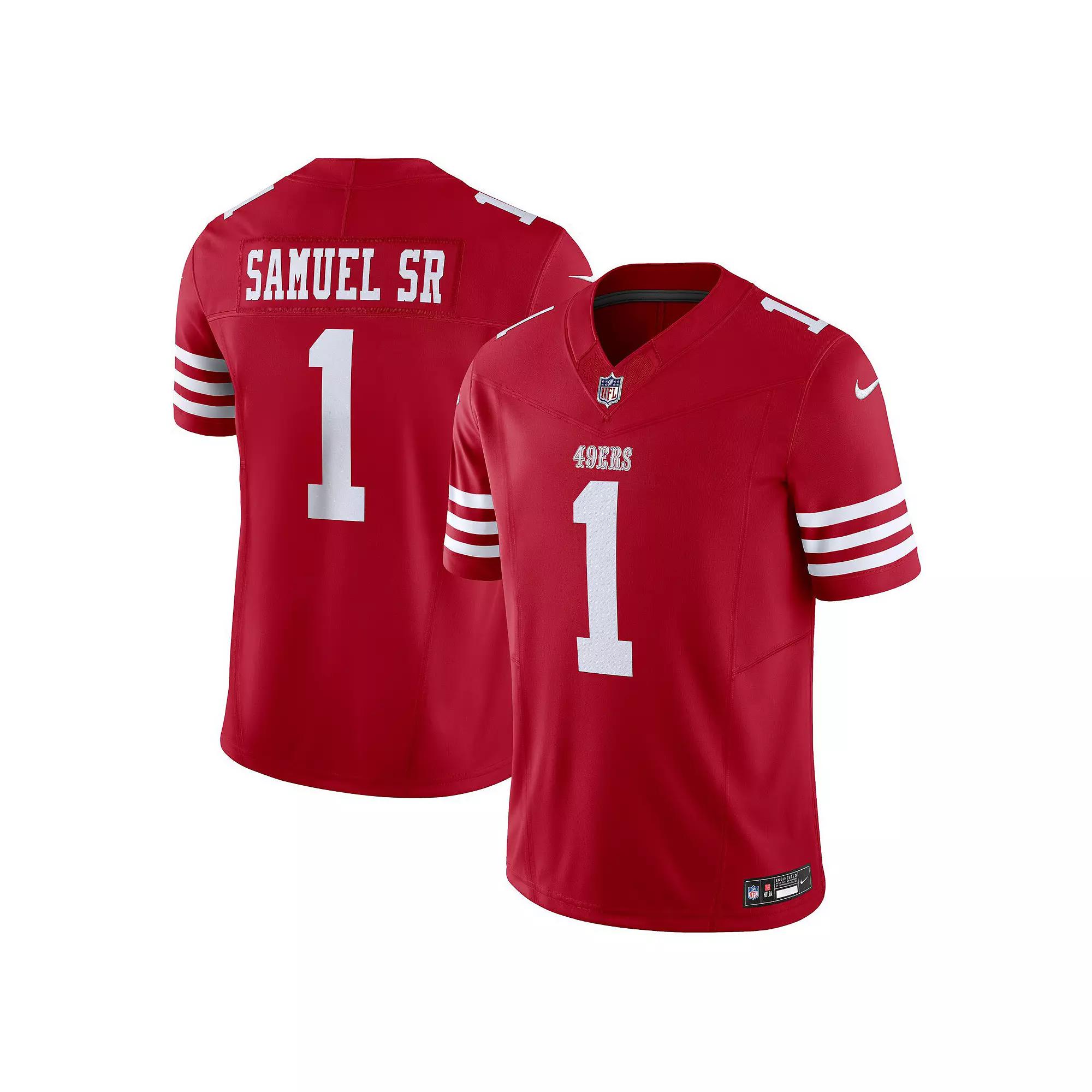 Men's Nike Deebo Samuel Sr Scarlet San Francisco 49ers Vapor F.U.S.E. Limited Jersey, Size: Medium, Red Product Image