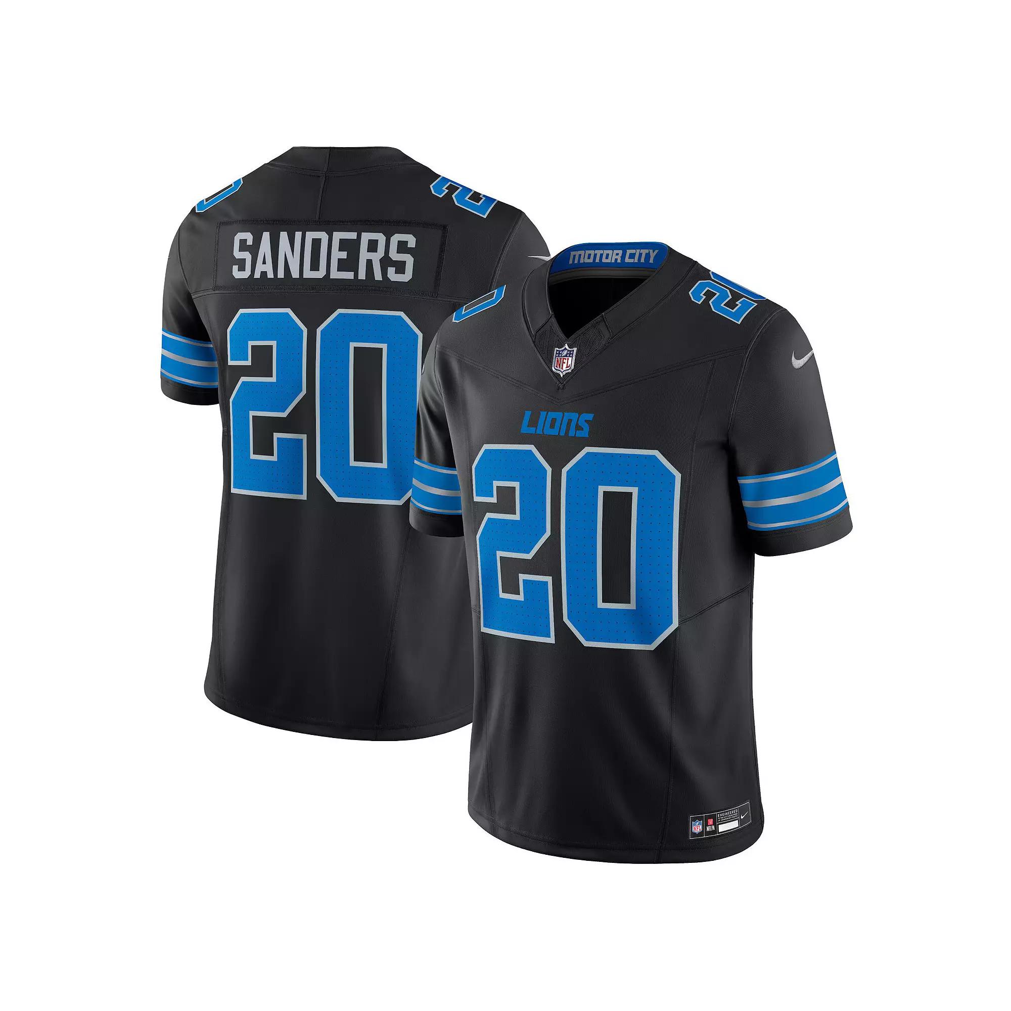 Men's Nike Barry Sanders Black Detroit Lions 2nd Alternate Vapor F.U.S.E. Limited Jersey,  Product Image