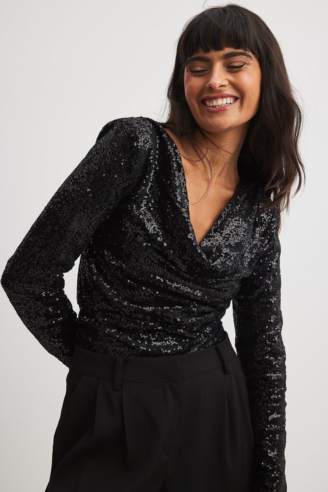 Waterfall Velvet Sequin Top Product Image