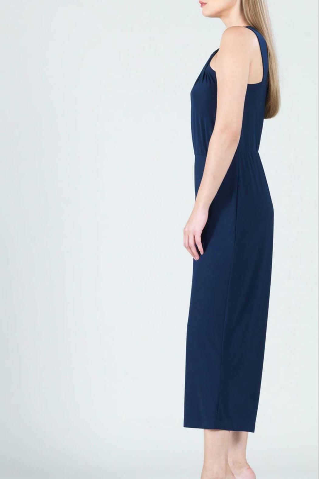 Cross-Front Cropped-Halter Jumpsuit Product Image