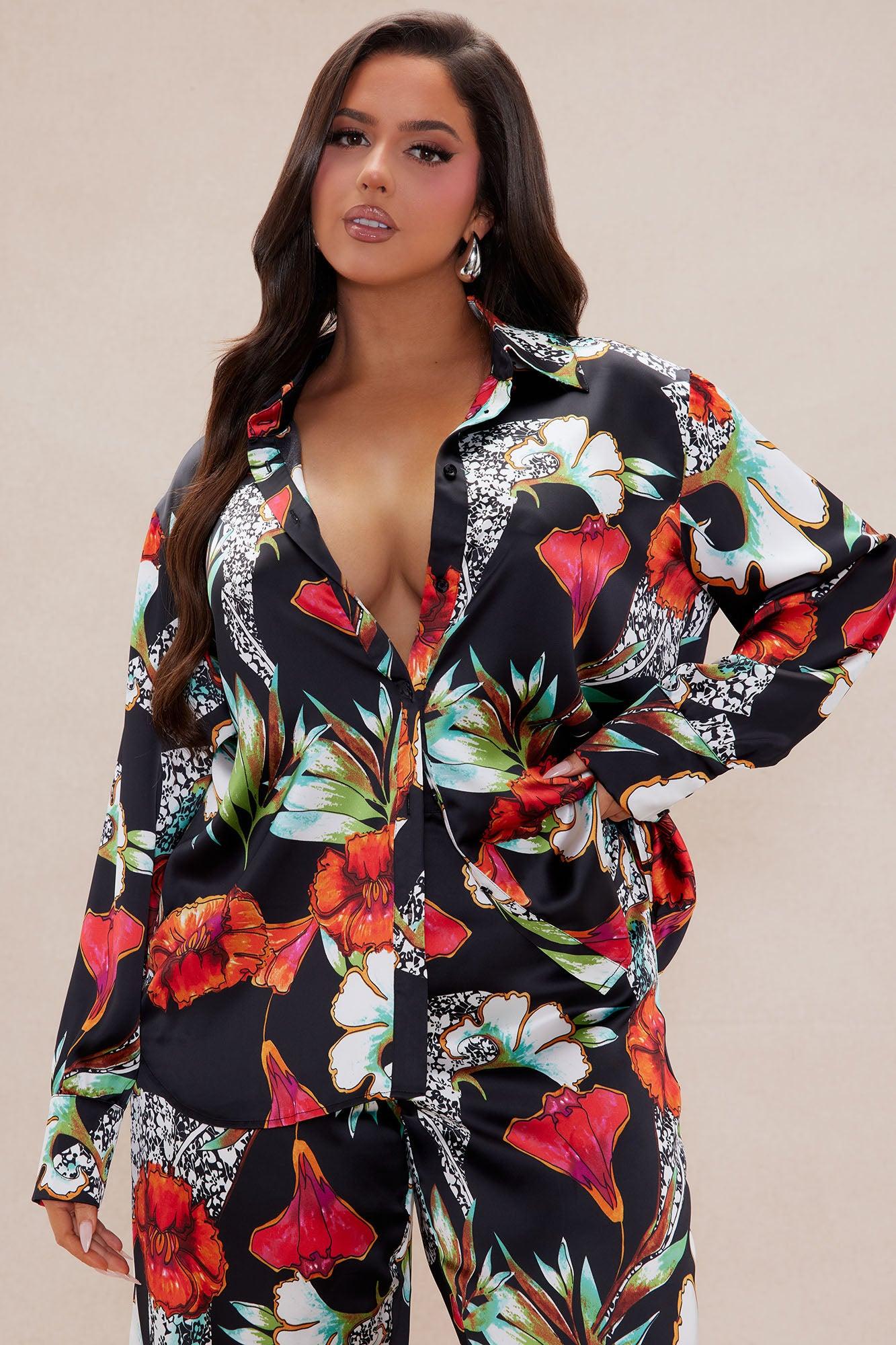 Amiri Satin Pant Set - Black/combo Product Image