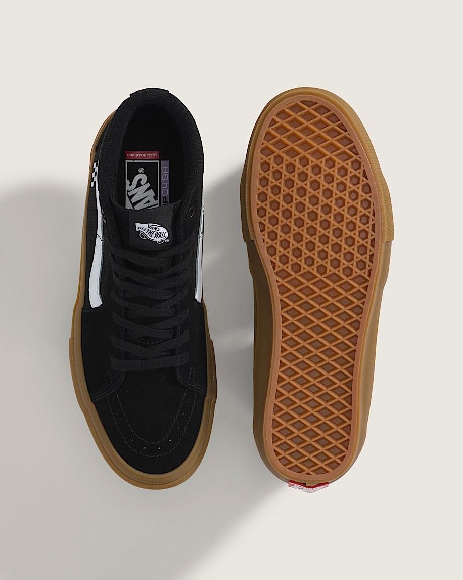 Vans | Skate Sk8-Hi Black/Gum Skate Shoe Product Image